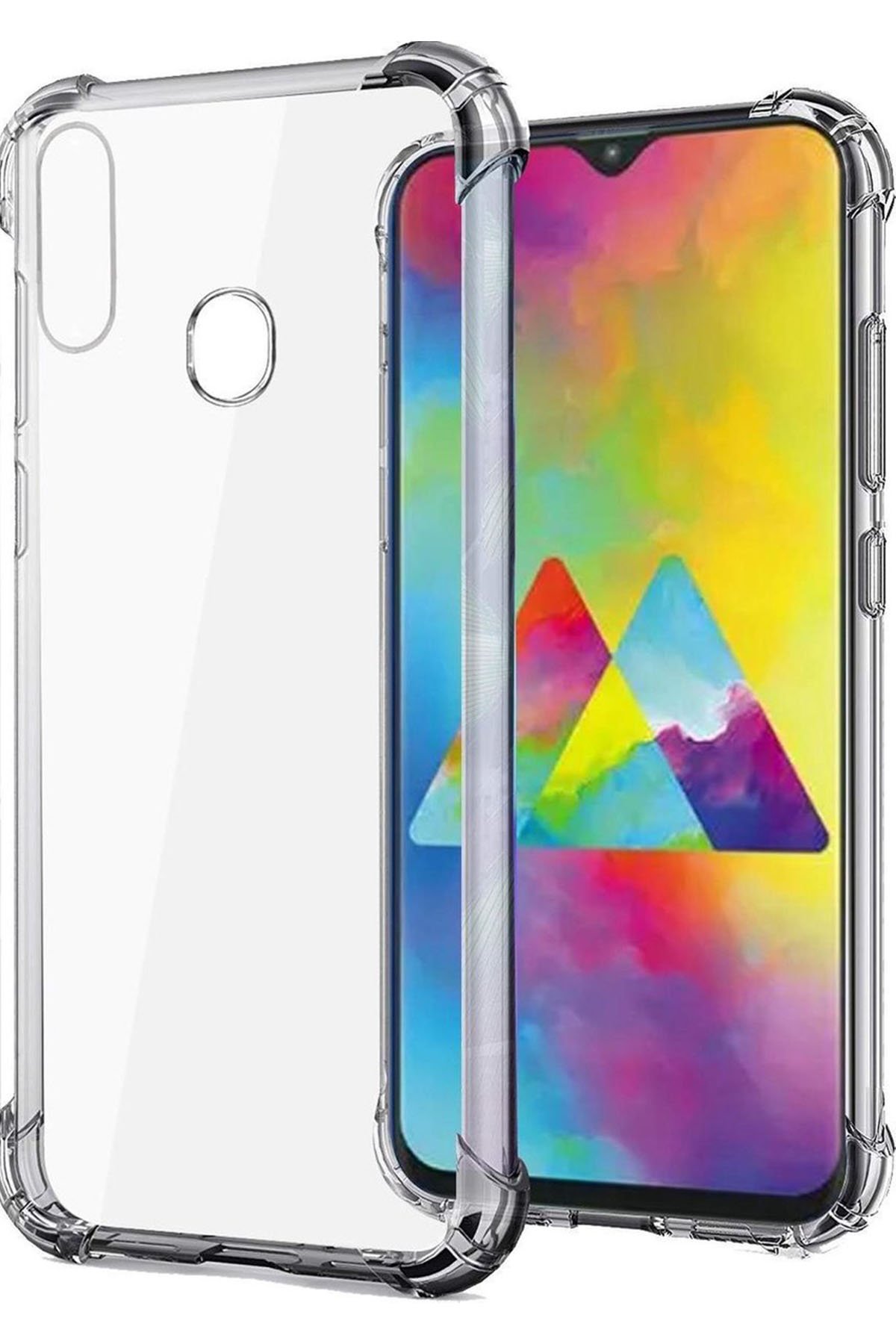Newface Samsung Galaxy A10S Kılıf Hopi Silikon - Beyaz