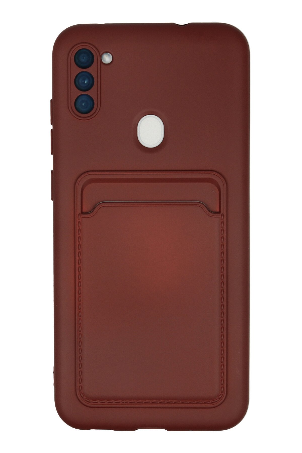 Newface Samsung Galaxy A11 Kılıf Viktor Yüzüklü Silikon - Siyah