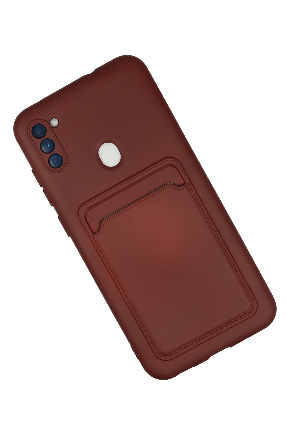 Newface Samsung Galaxy A11 Kılıf Viktor Yüzüklü Silikon - Siyah