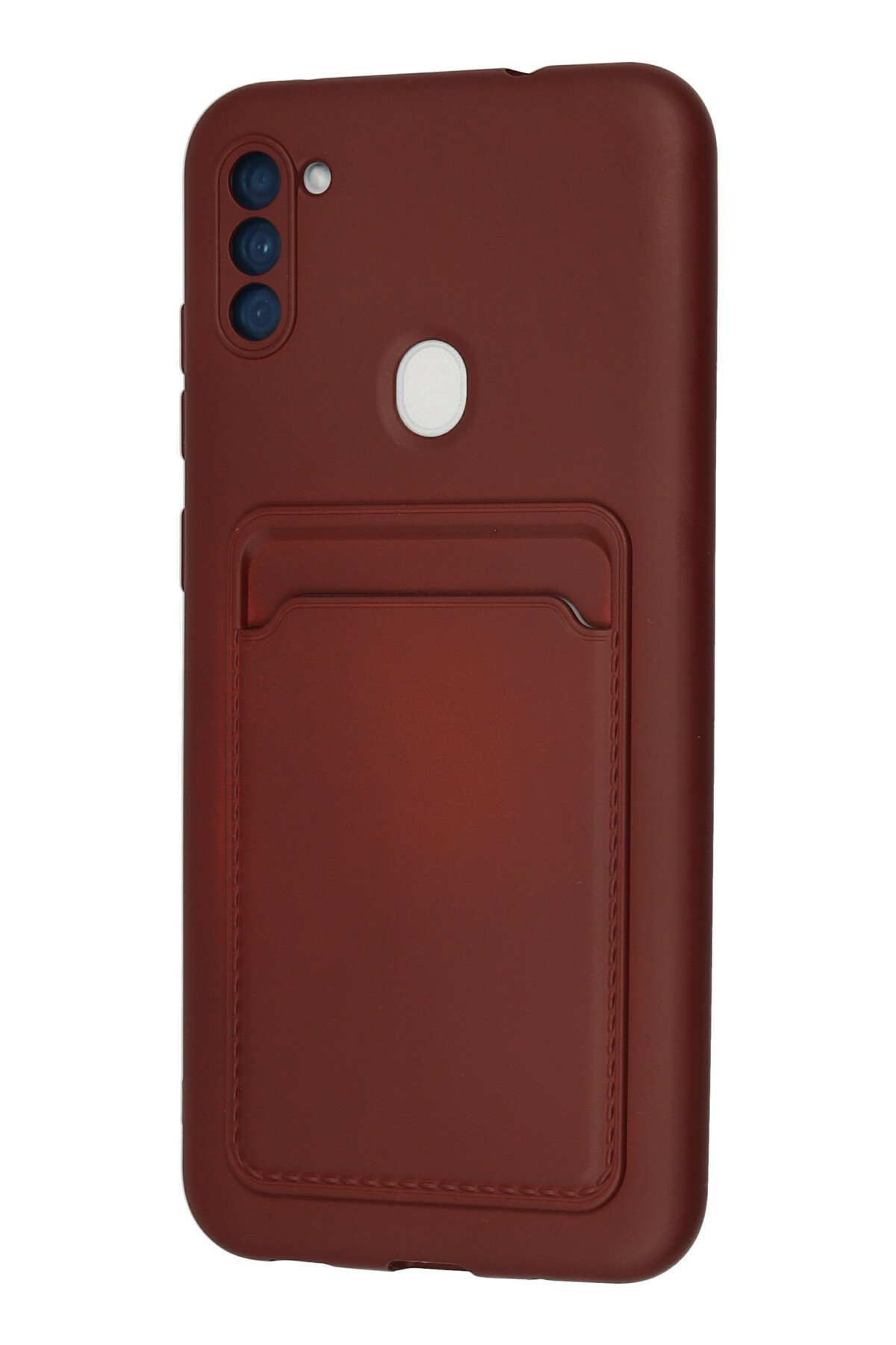 Newface Samsung Galaxy A11 Kılıf Viktor Yüzüklü Silikon - Siyah