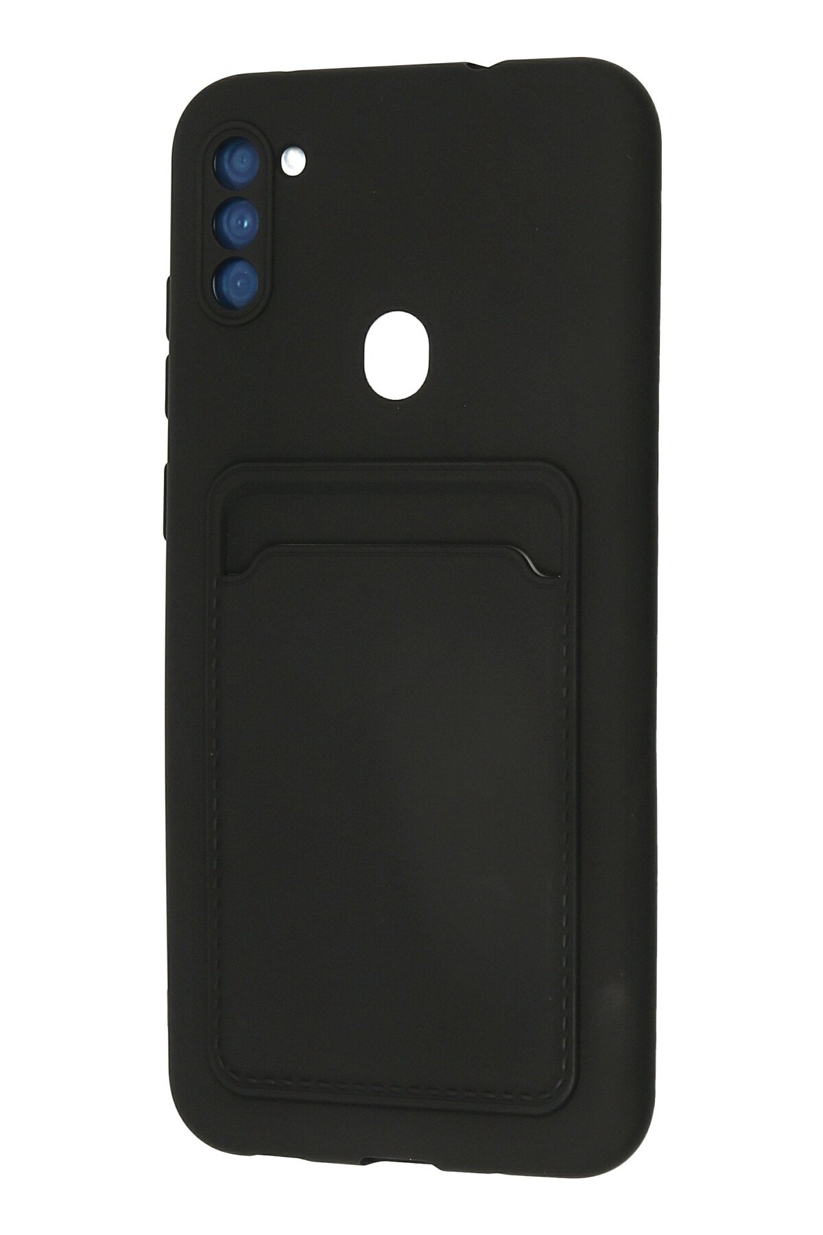 Newface Samsung Galaxy A11 Kılıf Montreal Silikon Kapak - Siyah