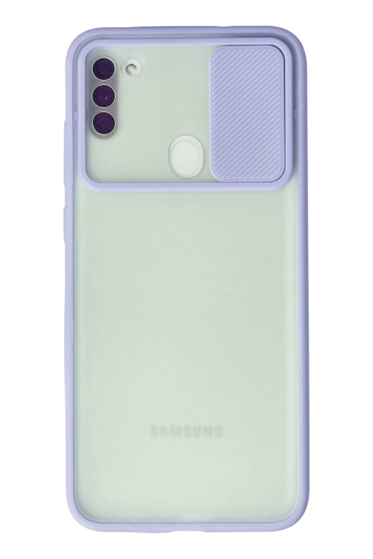 Newface Samsung Galaxy A11 Kılıf Zegna Yüzüklü Silikon Kapak - Kırmızı
