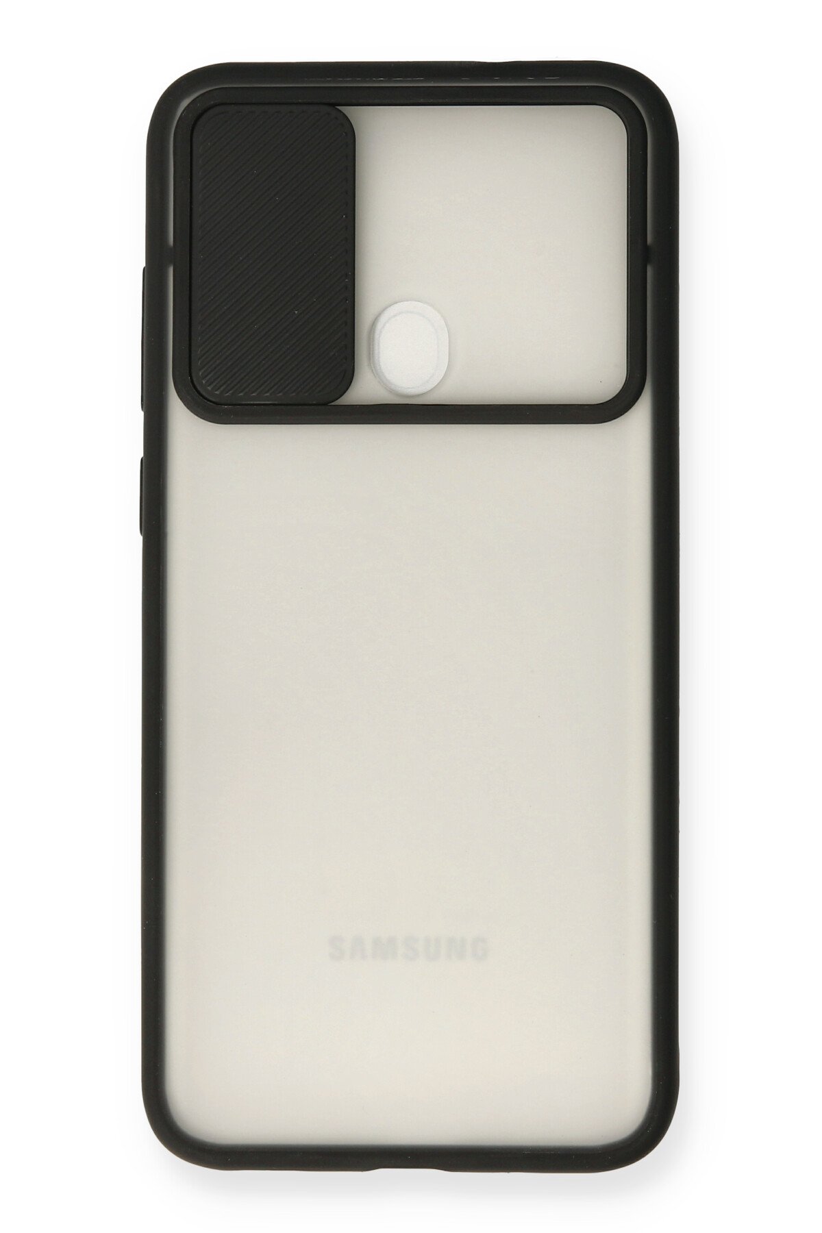 Newface Samsung Galaxy M11 Kılıf Miami Şeffaf Silikon - Fuşya