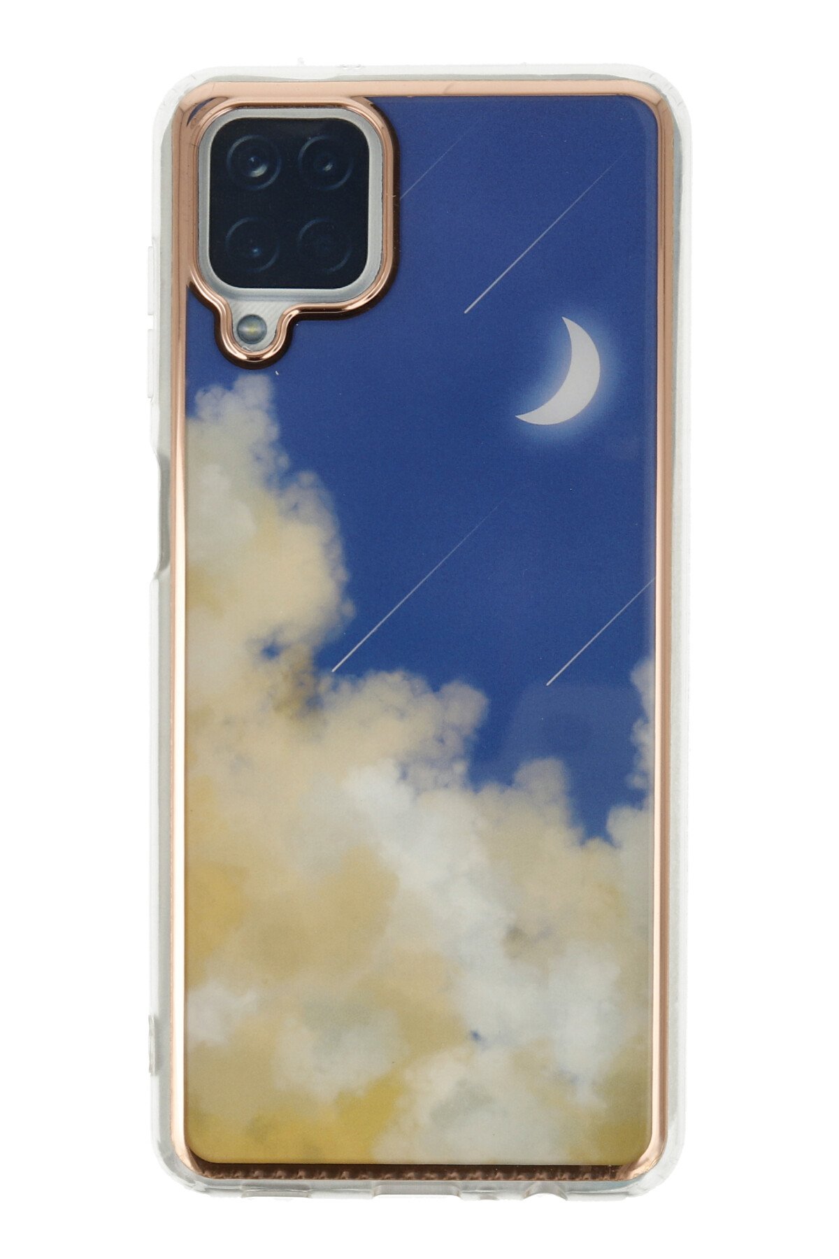 Newface Samsung Galaxy A12 Kılıf Pars Lens Yüzüklü Silikon - Kırmızı