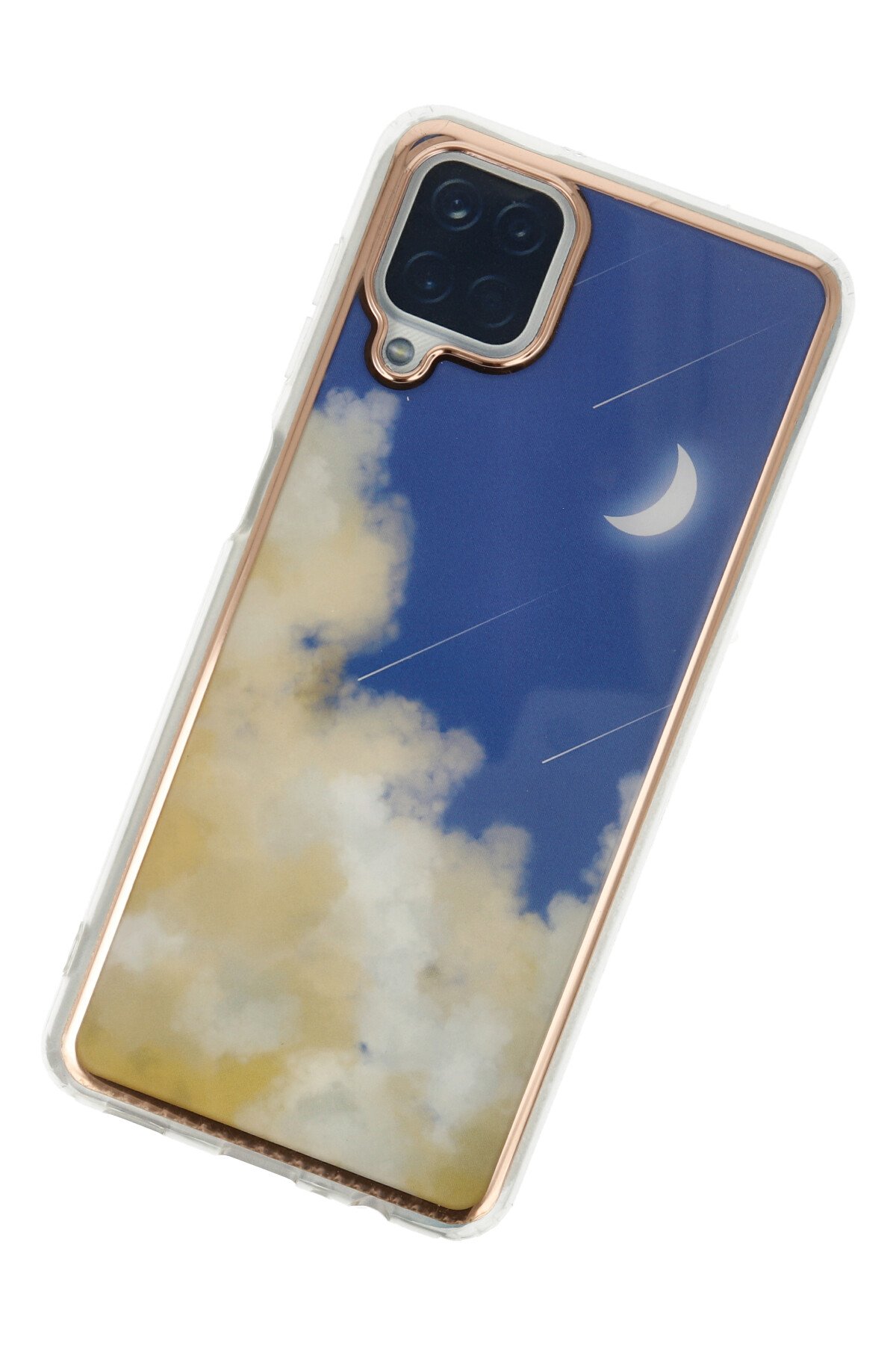 Newface Samsung Galaxy A12 Kılıf Pars Lens Yüzüklü Silikon - Kırmızı