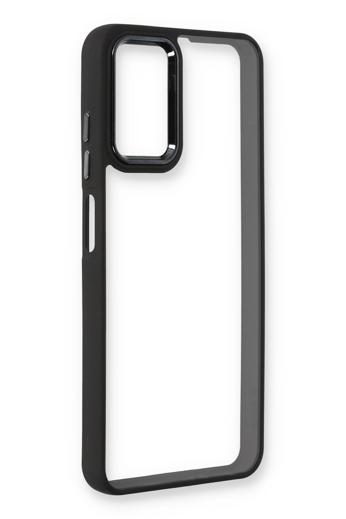Newface Samsung Galaxy A12 Kılıf Focus Karbon Silikon - Kahverengi