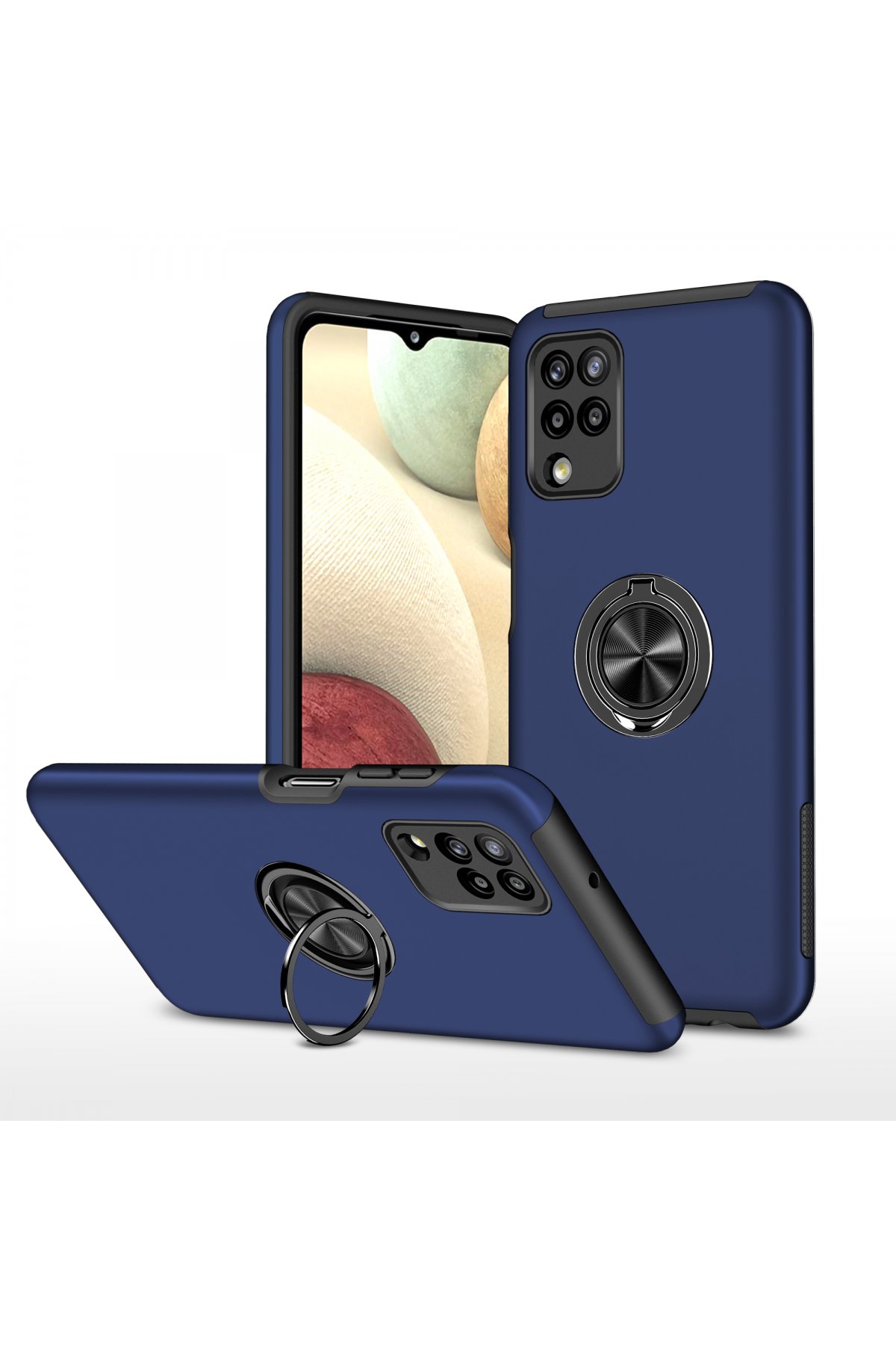 Newface Samsung Galaxy M32 Kılıf Palm Buzlu Kamera Sürgülü Silikon - Yeşil
