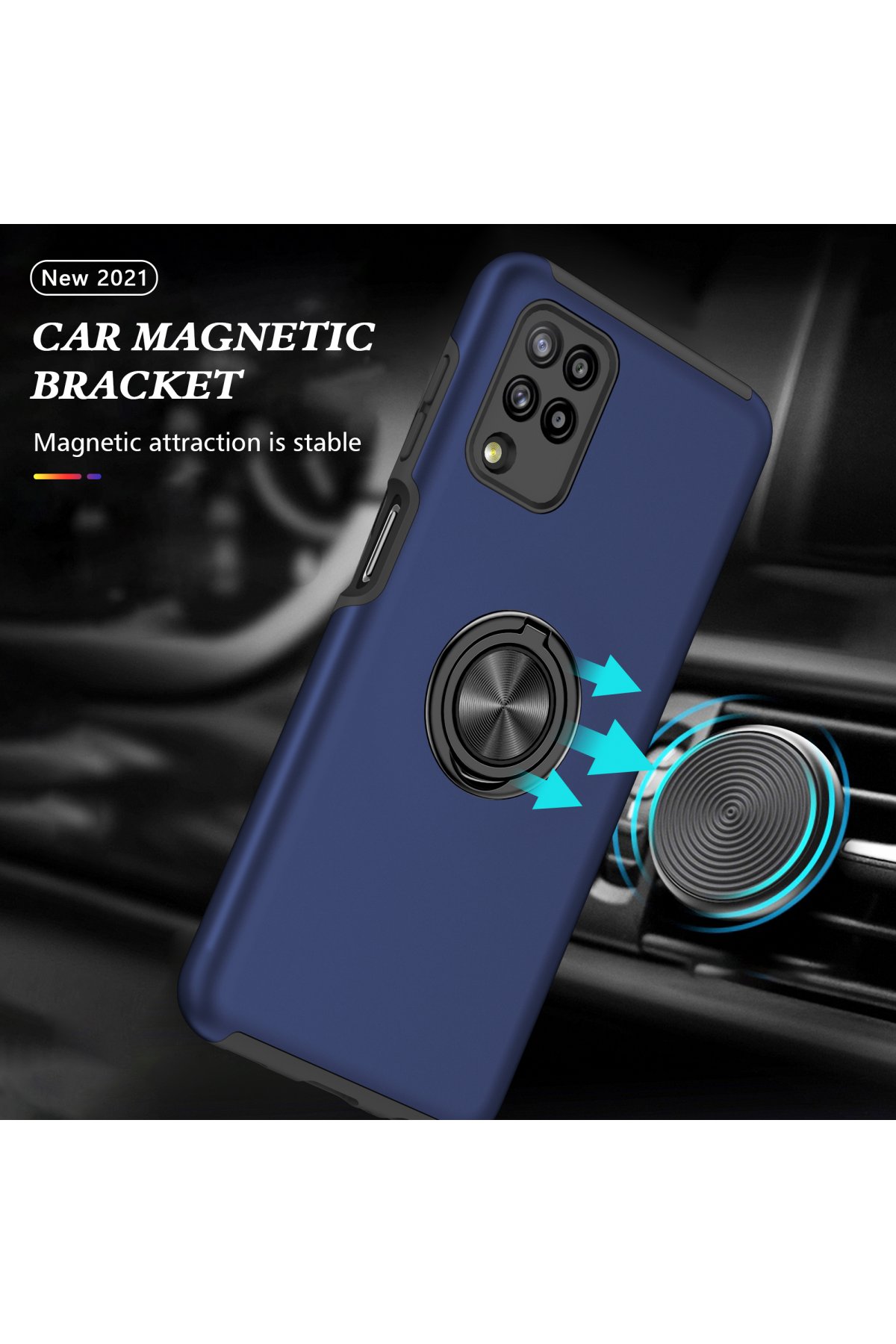 Newface Samsung Galaxy M32 Kılıf Palm Buzlu Kamera Sürgülü Silikon - Yeşil