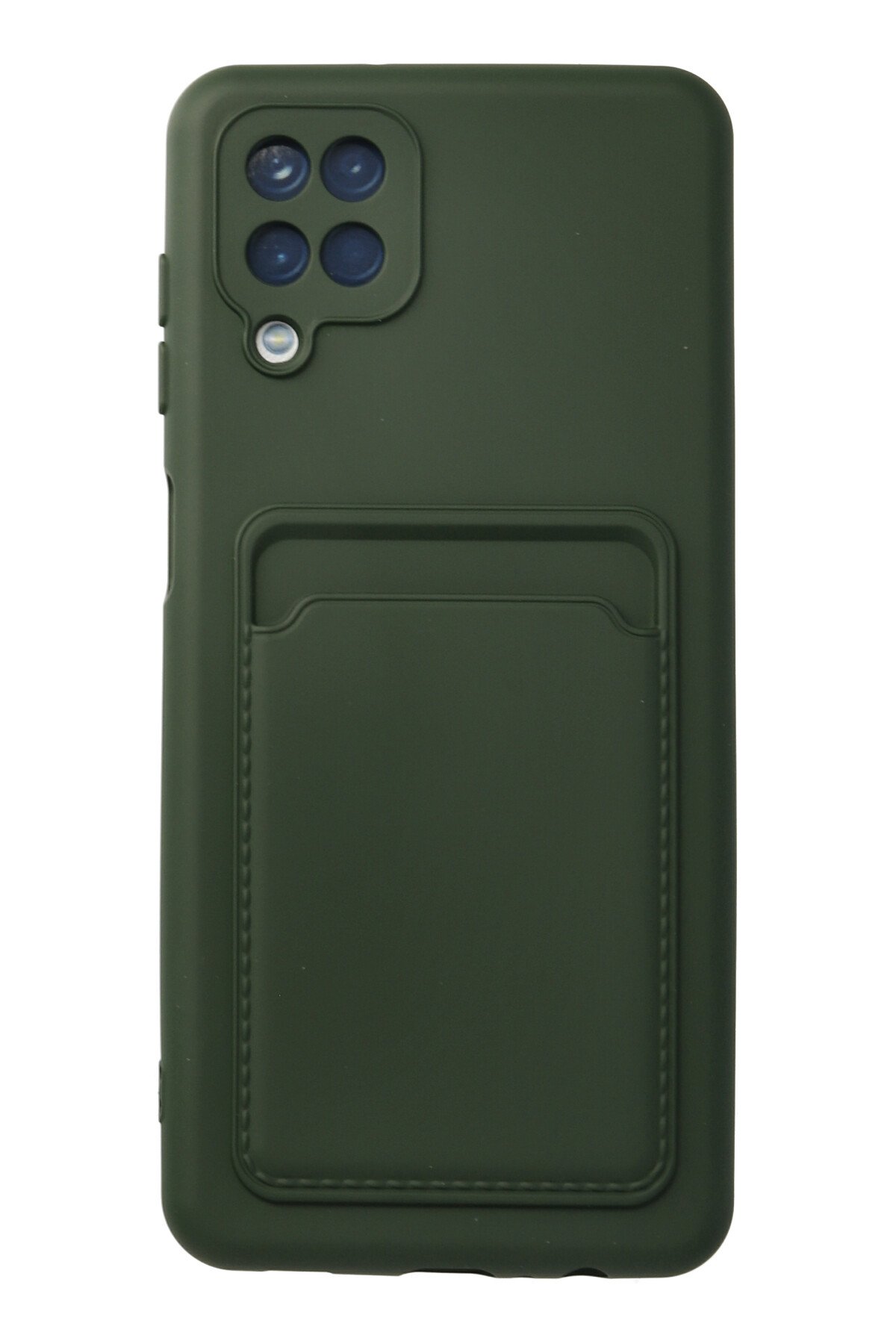 Newface Samsung Galaxy A12 Kılıf Montreal Yüzüklü Silikon Kapak - Sarı