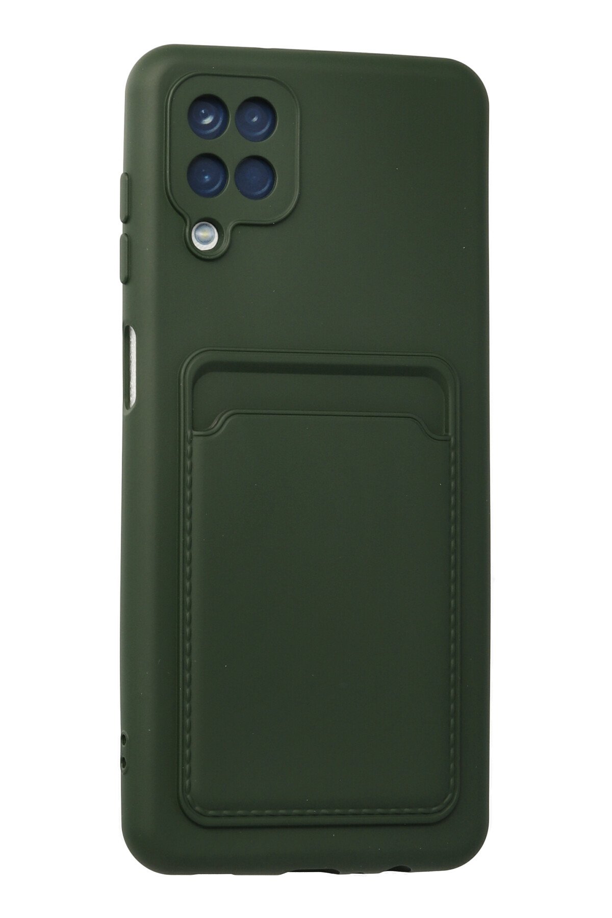 Newface Samsung Galaxy A12 Kılıf Montreal Yüzüklü Silikon Kapak - Sarı