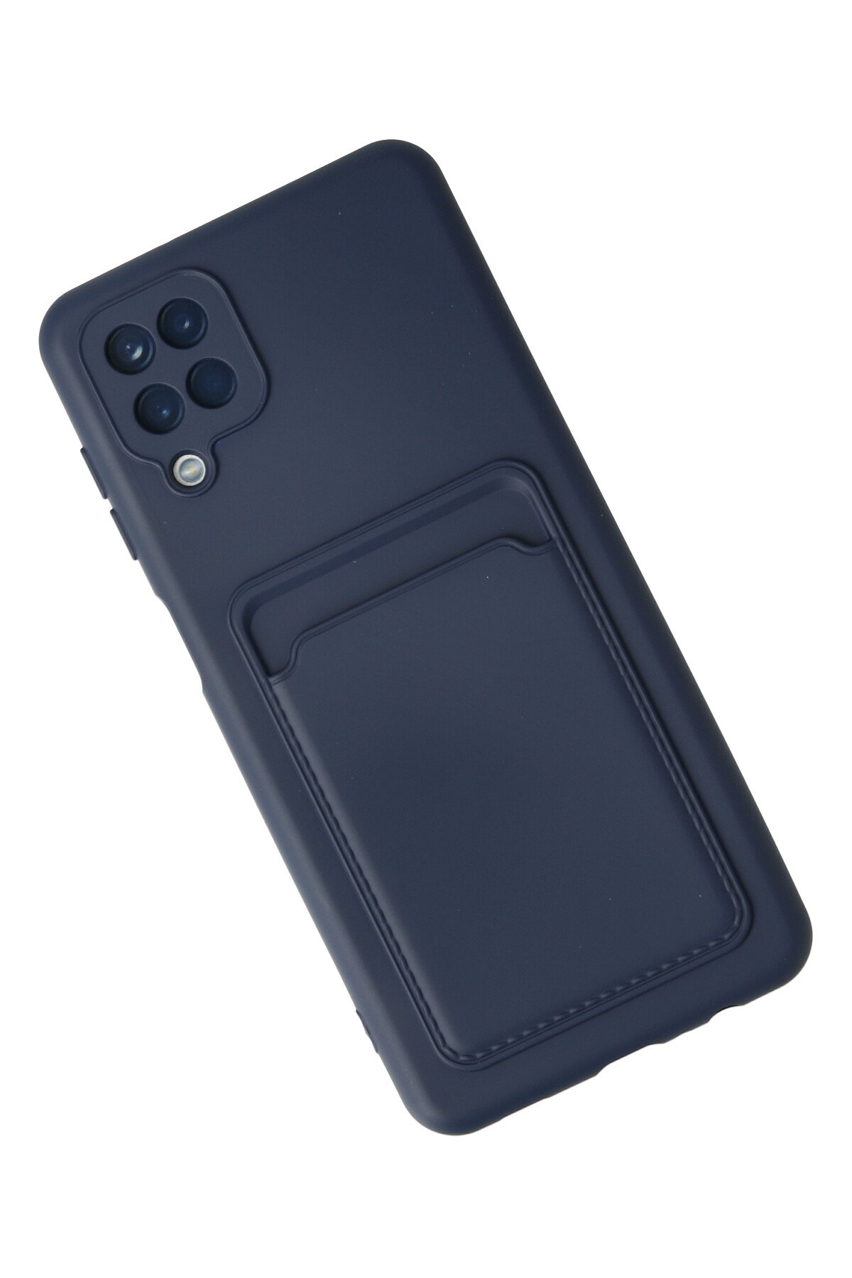 Newface Samsung Galaxy A12 Kılıf Loop Deri Silikon - Siyah