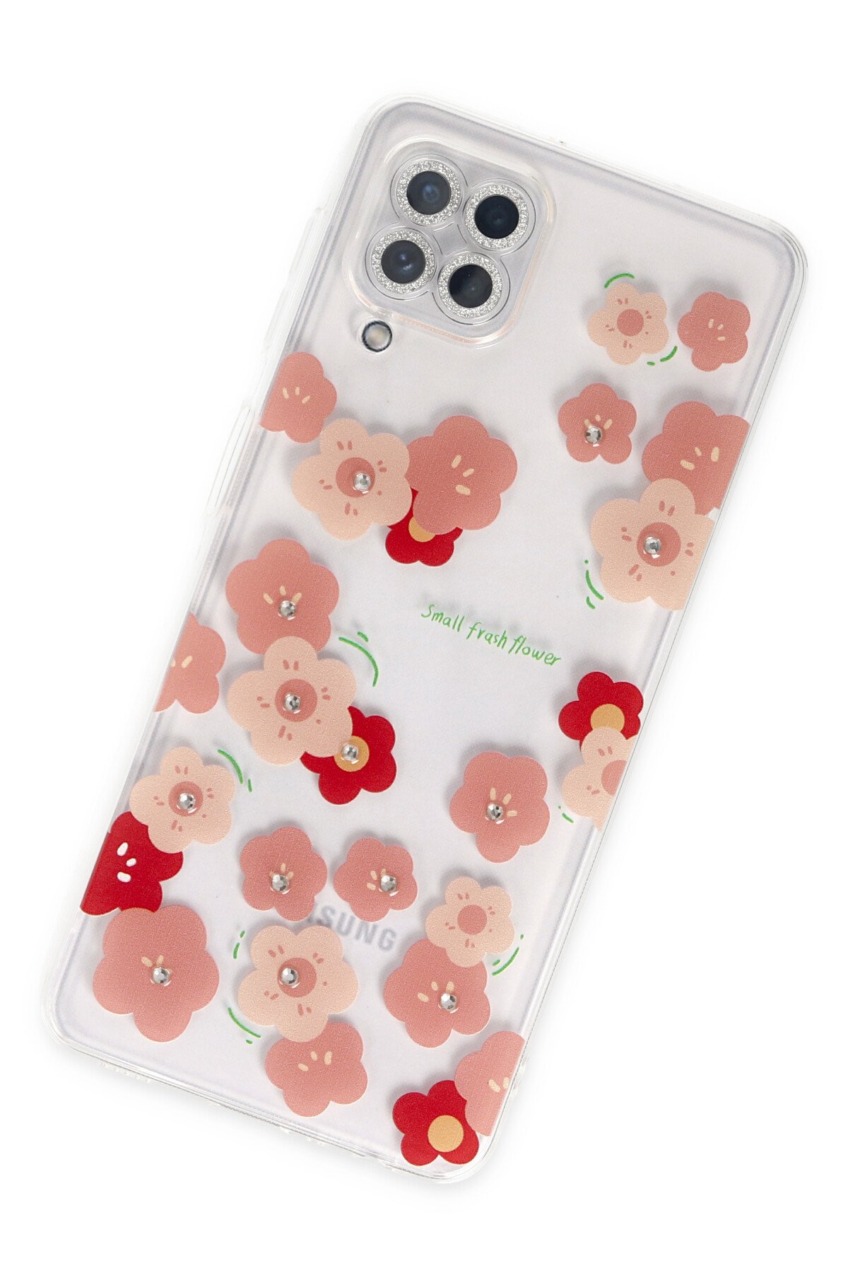 Newface Samsung Galaxy A12 Kılıf Palm Buzlu Kamera Sürgülü Silikon - Siyah