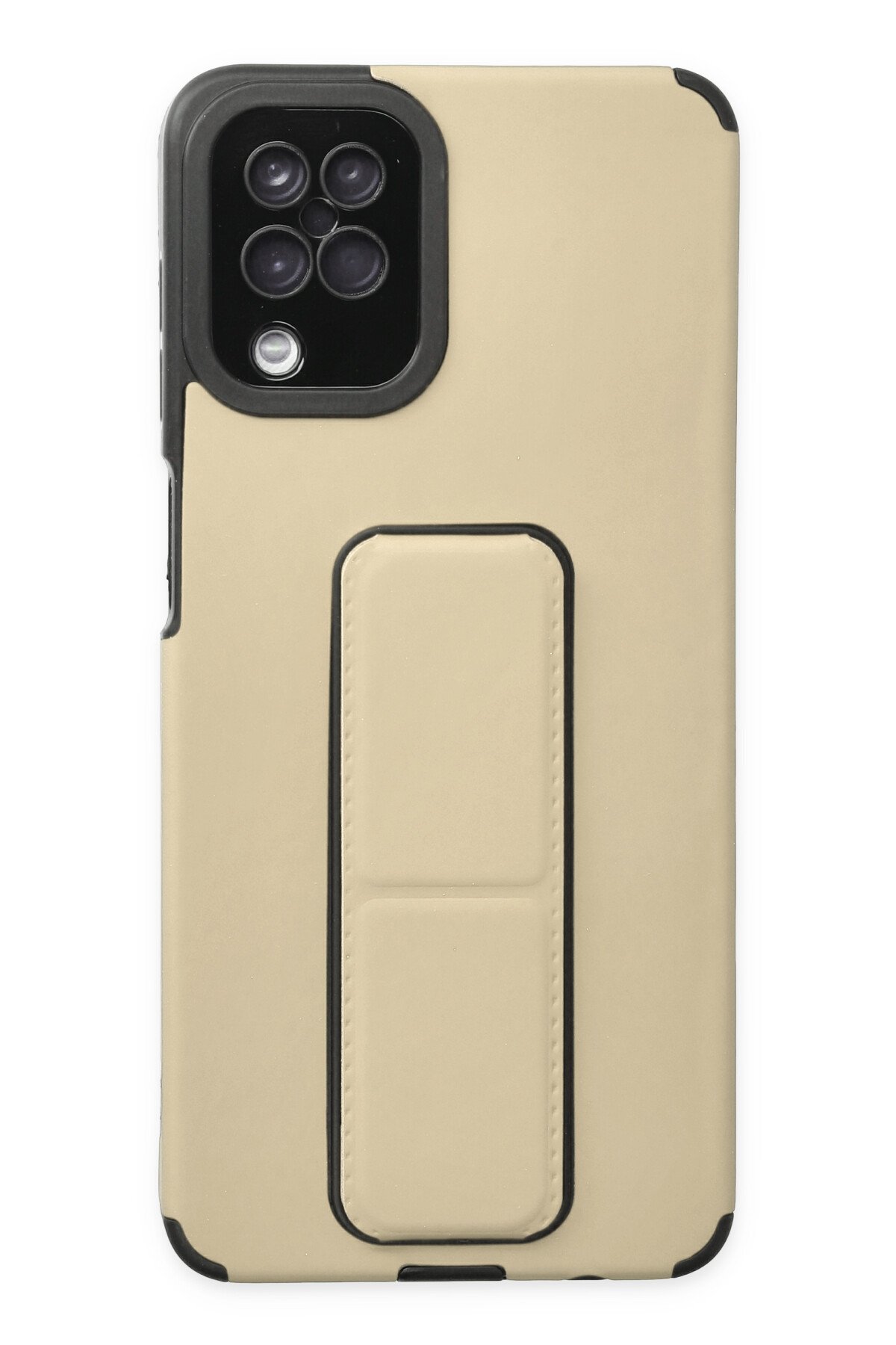 Newface Samsung Galaxy A12 Kılıf Palm Buzlu Kamera Sürgülü Silikon - Siyah