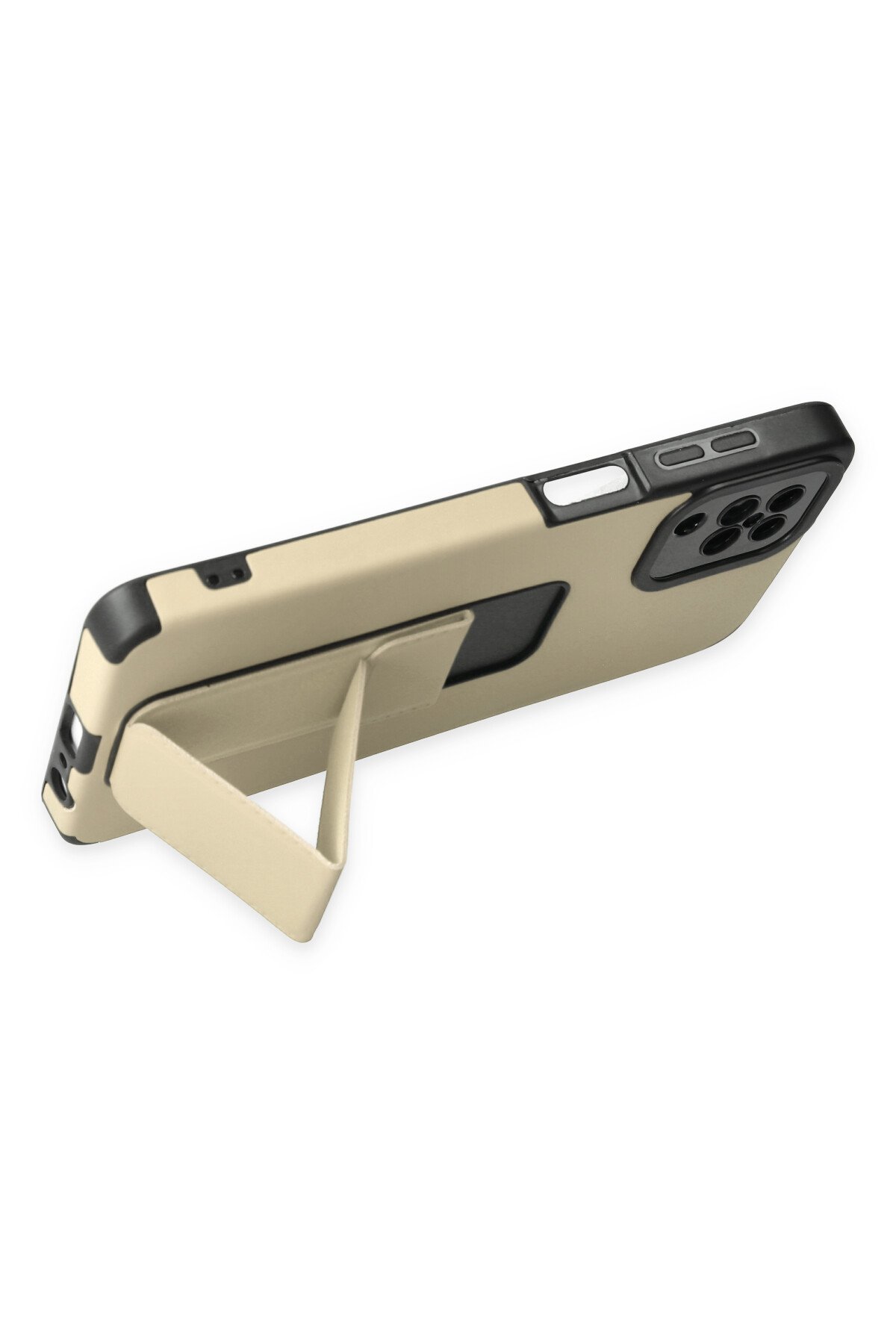 Newface Samsung Galaxy A12 Kılıf Palm Buzlu Kamera Sürgülü Silikon - Siyah