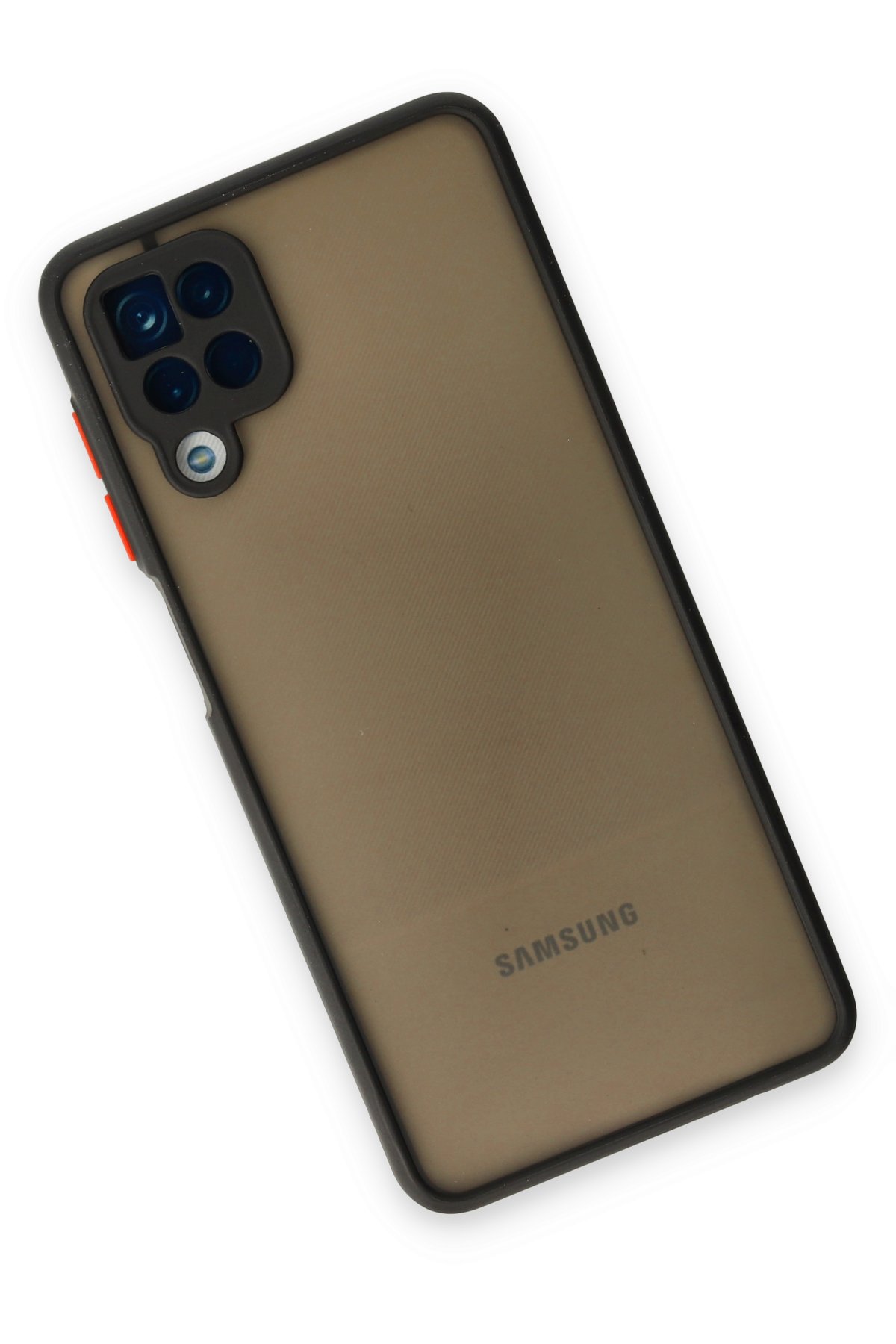 Newface Samsung Galaxy A12 Kılıf Elegant Kapak - Siyah