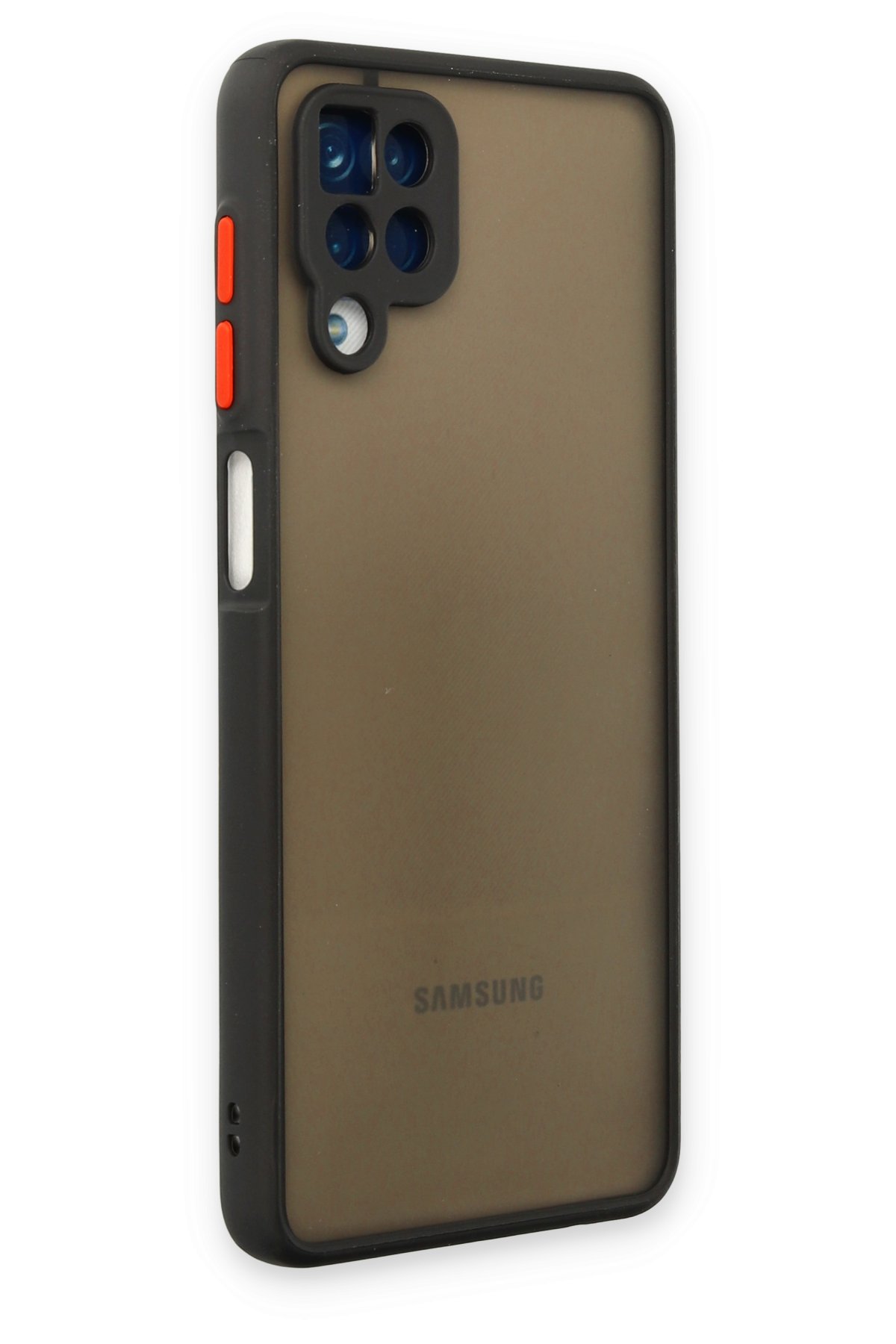 Newface Samsung Galaxy A12 Kılıf Elegant Kapak - Siyah