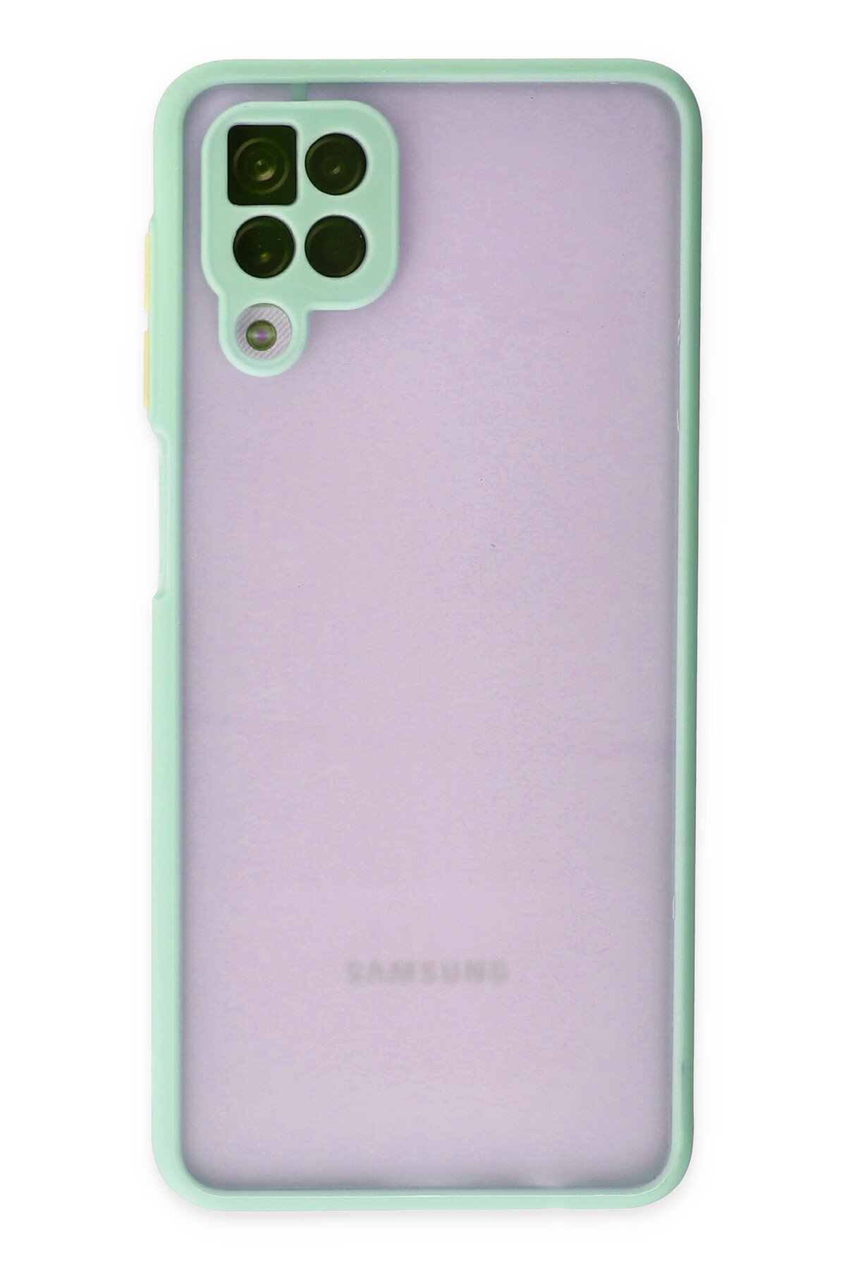 Newface Samsung Galaxy A12 Kılıf Kelvin Kartvizitli Silikon - Kırmızı