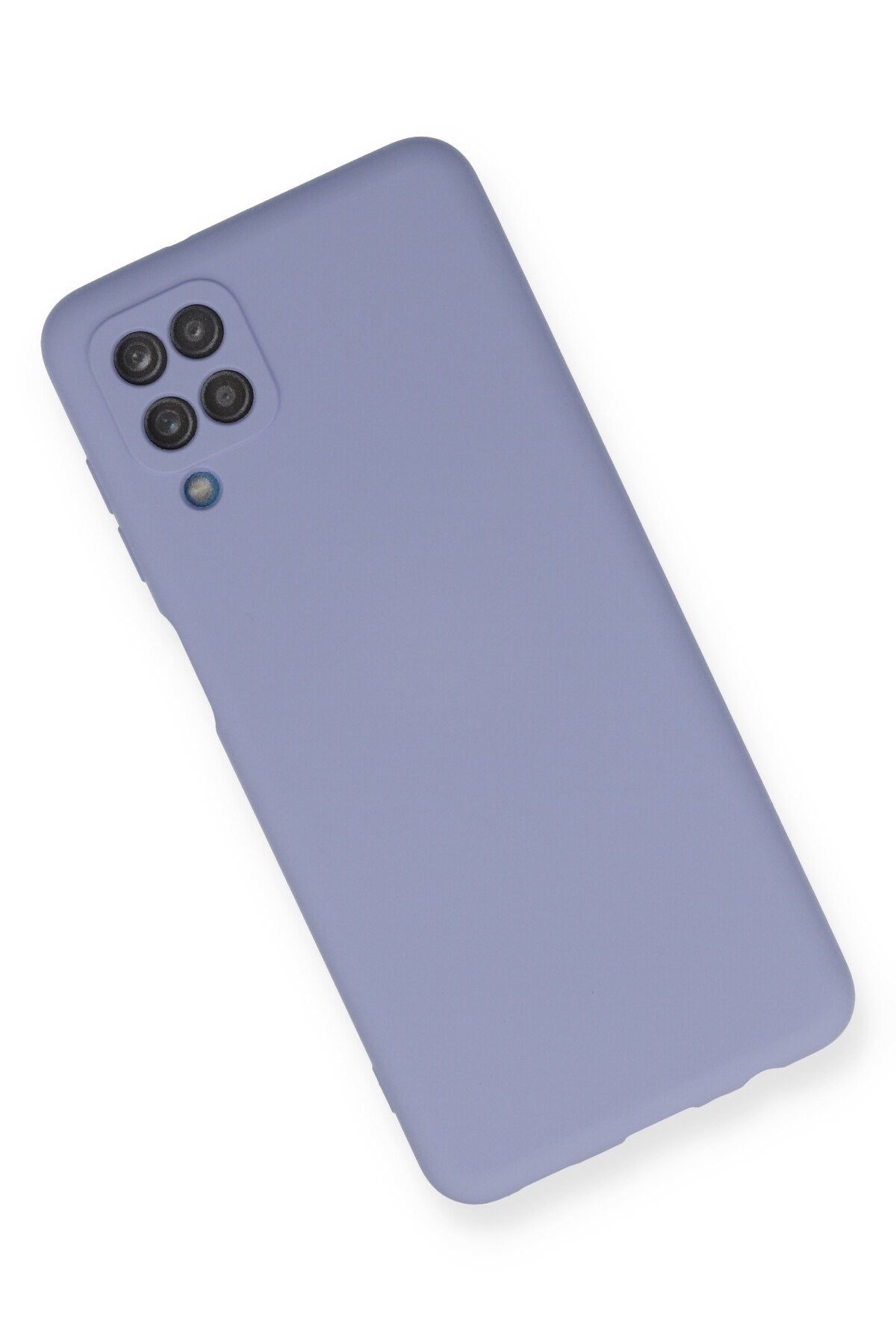 Newface Samsung Galaxy M12 Kılıf Palm Buzlu Kamera Sürgülü Silikon - Siyah