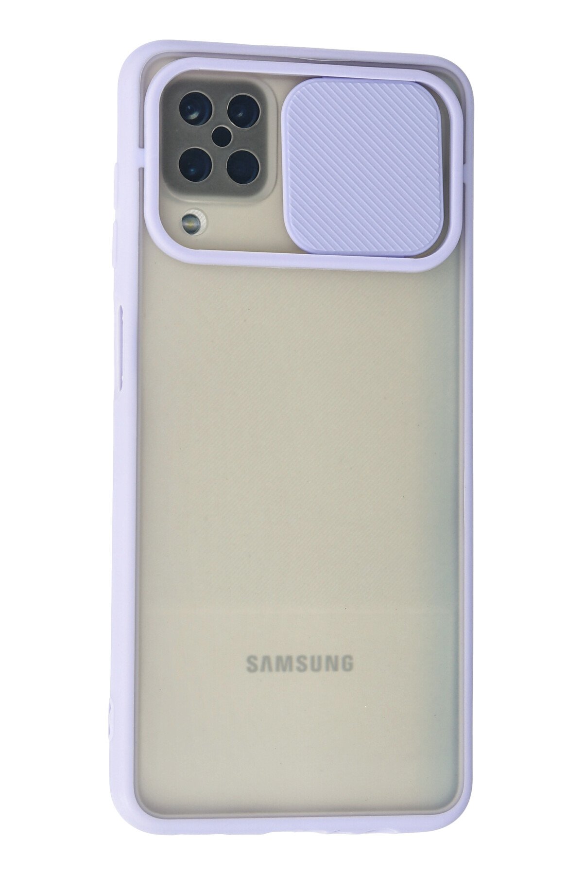 Newface Samsung Galaxy A12 Kılıf Auto Focus Karbon Kapak - Lacivert