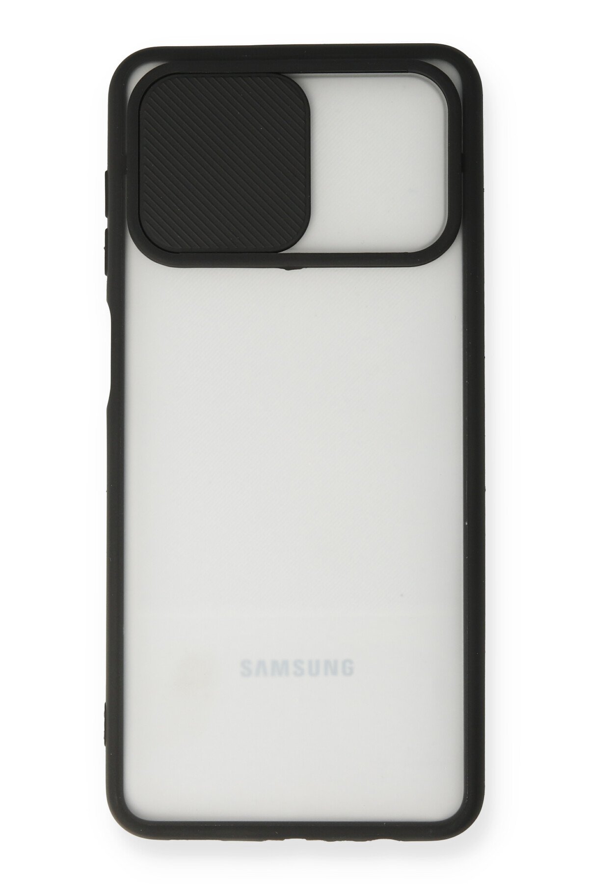 Newface Samsung Galaxy A12 Kılıf Focus Karbon Silikon - Lacivert