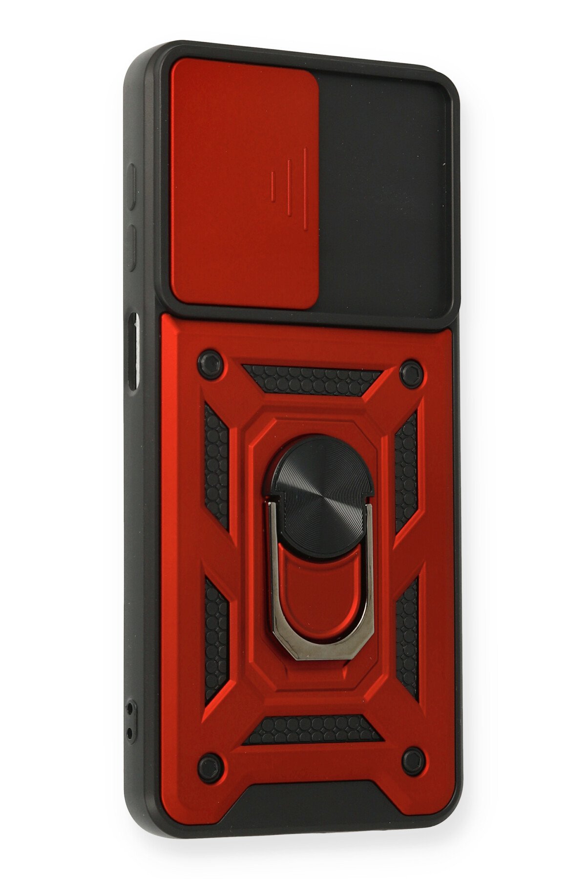 Newface Samsung Galaxy A12 Kılıf Sofya Yüzüklü Silikon Kapak - Gold