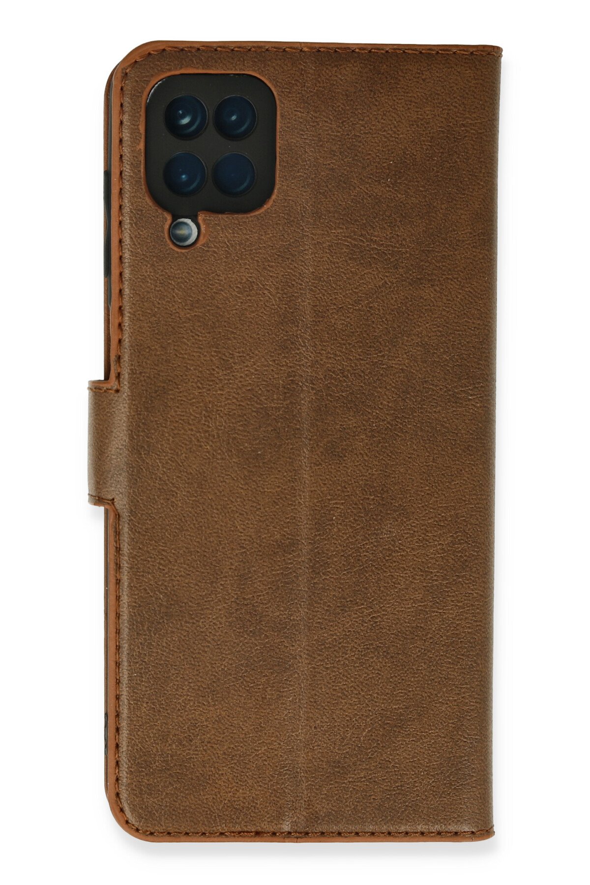 Newface Samsung Galaxy A12 Kılıf Palm Buzlu Kamera Sürgülü Silikon - Siyah