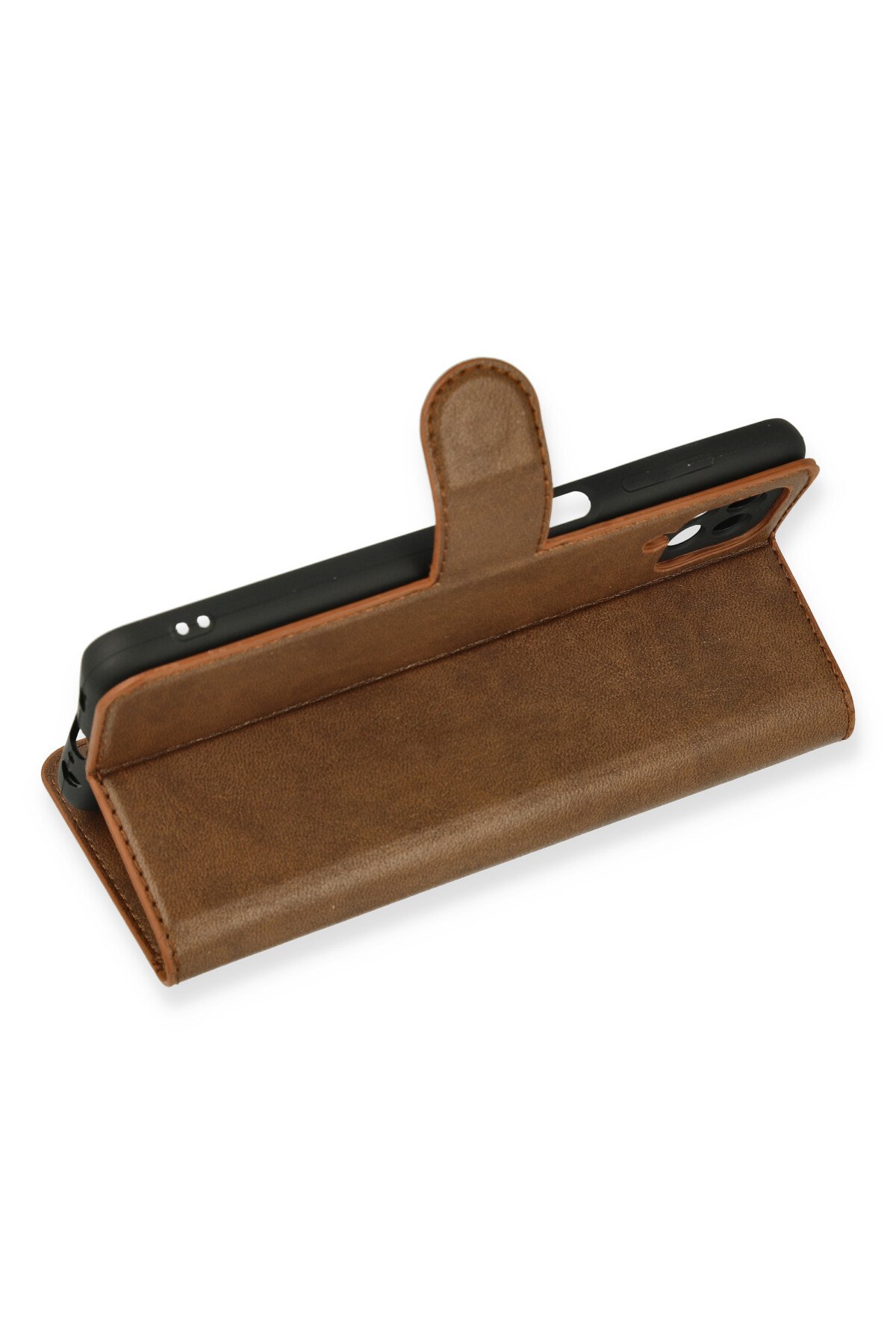 Newface Samsung Galaxy A12 Kılıf Palm Buzlu Kamera Sürgülü Silikon - Siyah