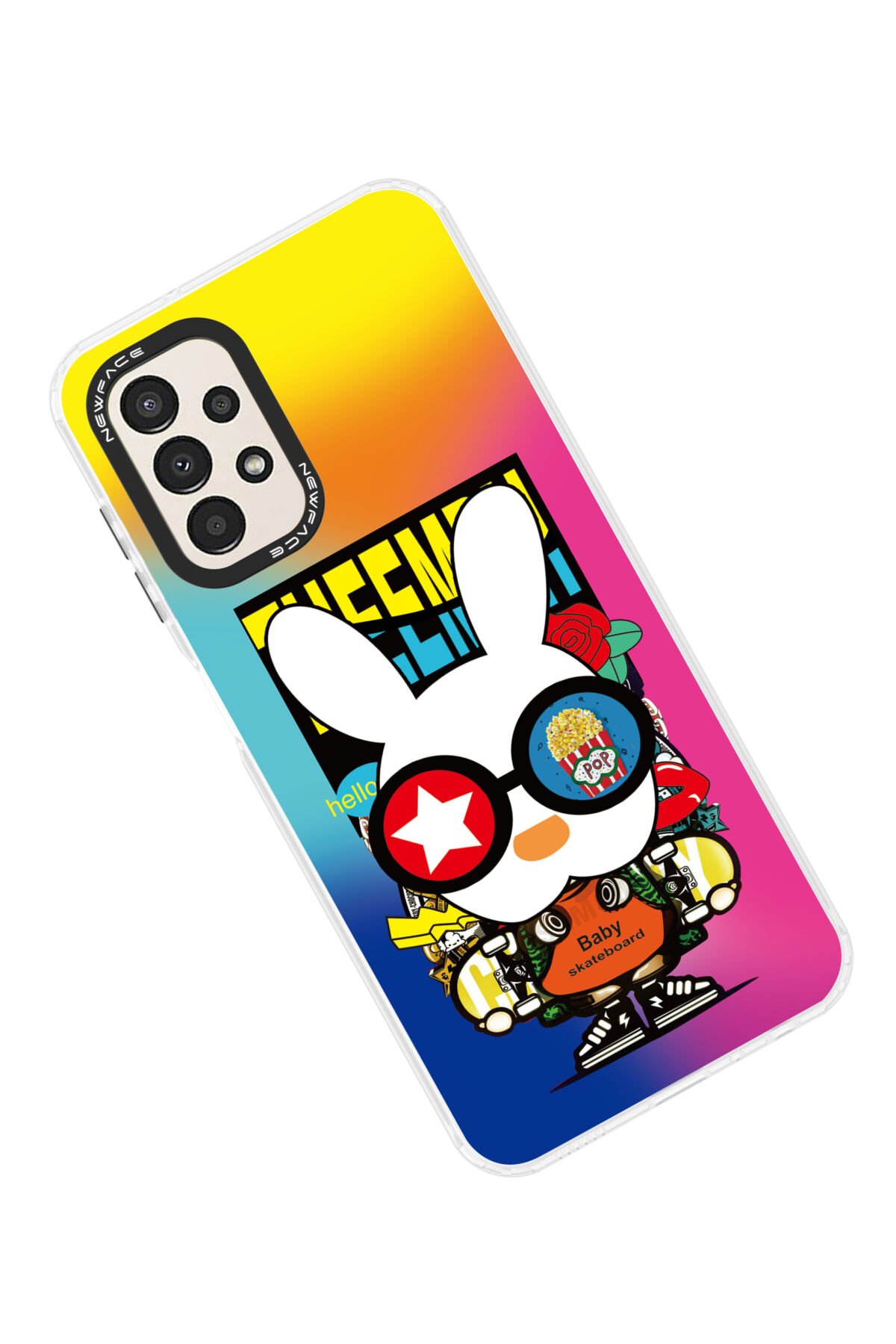 Newface Samsung Galaxy A13 4G Kılıf Mirror Desenli Kapak - Mirror - 12