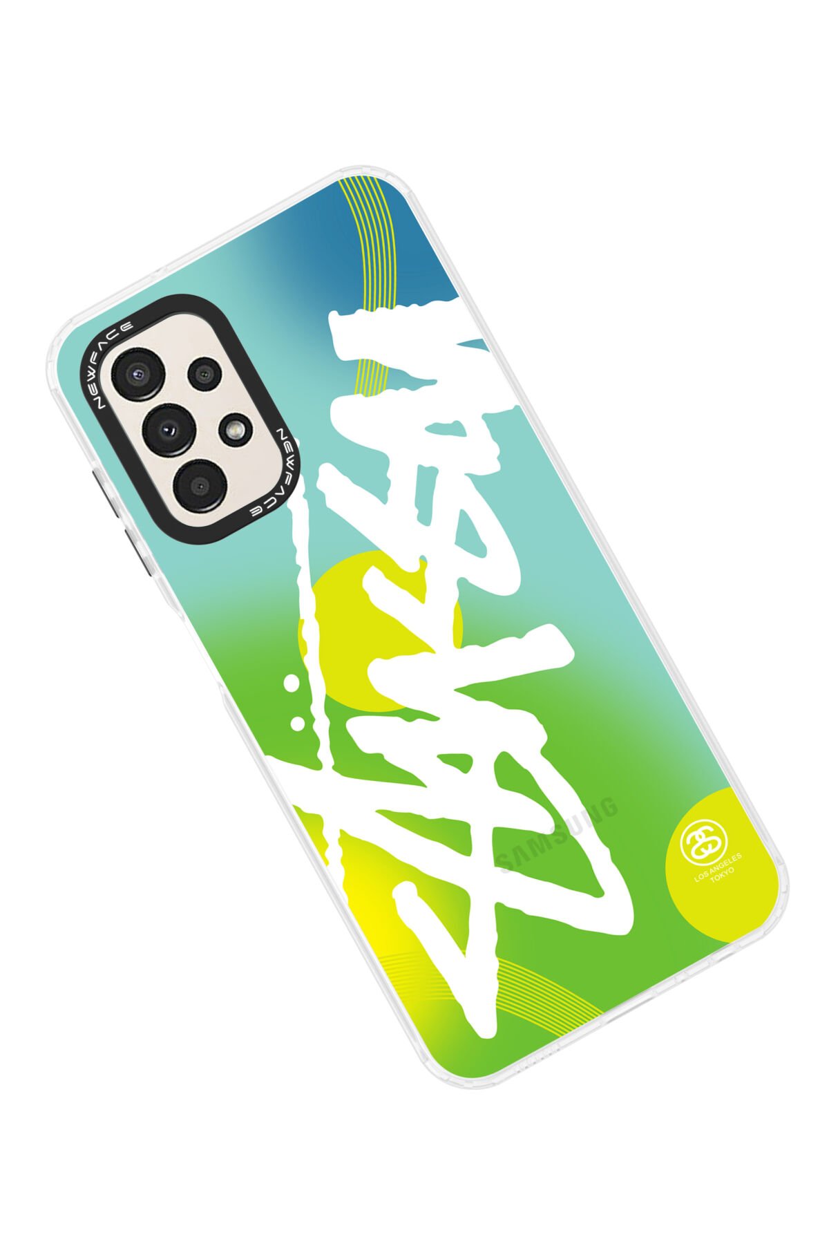 Newface Samsung Galaxy A13 4G Kılıf Pars Lens Yüzüklü Silikon - Lacivert