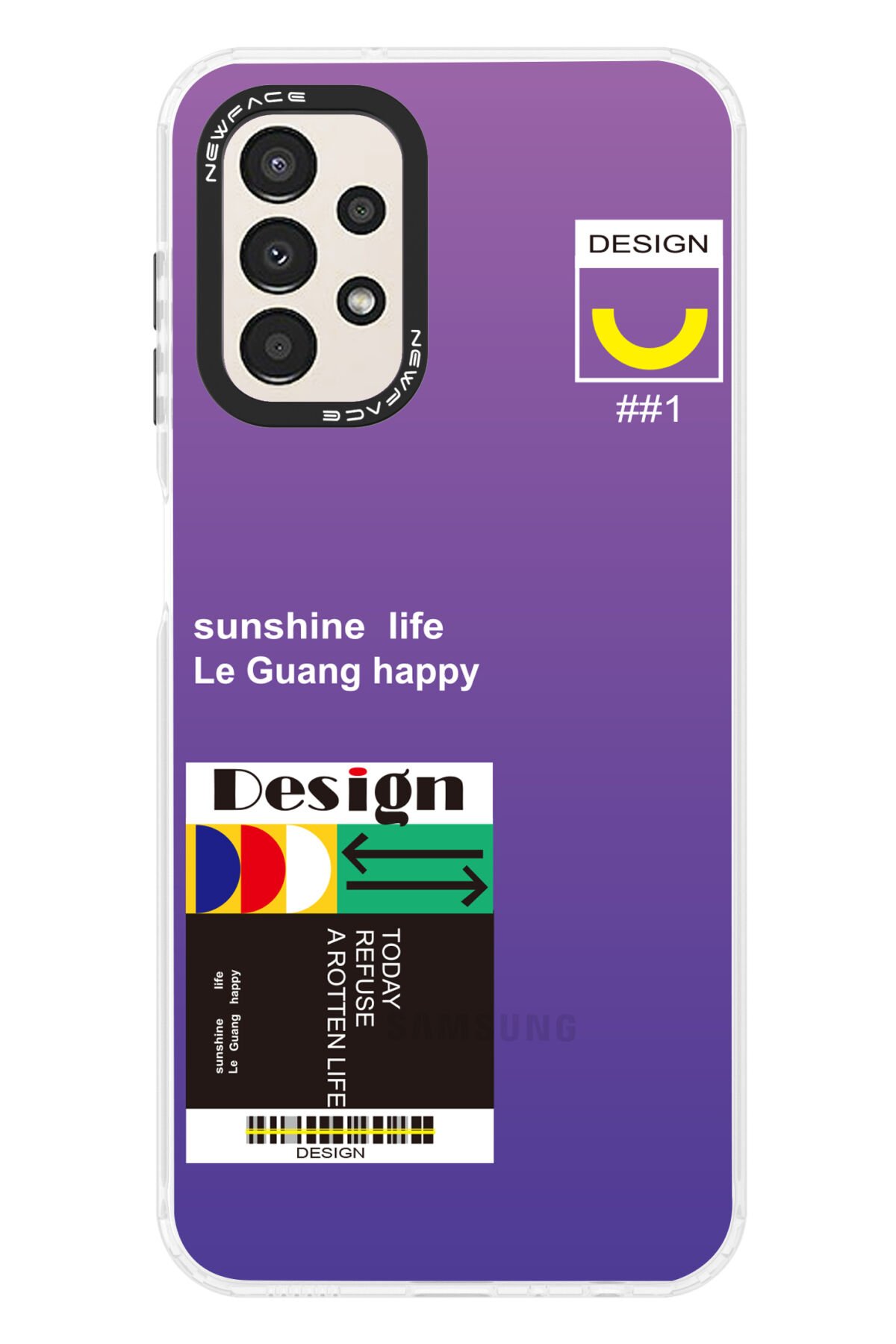 Newface Samsung Galaxy A13 4G Kılıf Mirror Desenli Kapak - Mirror - 12