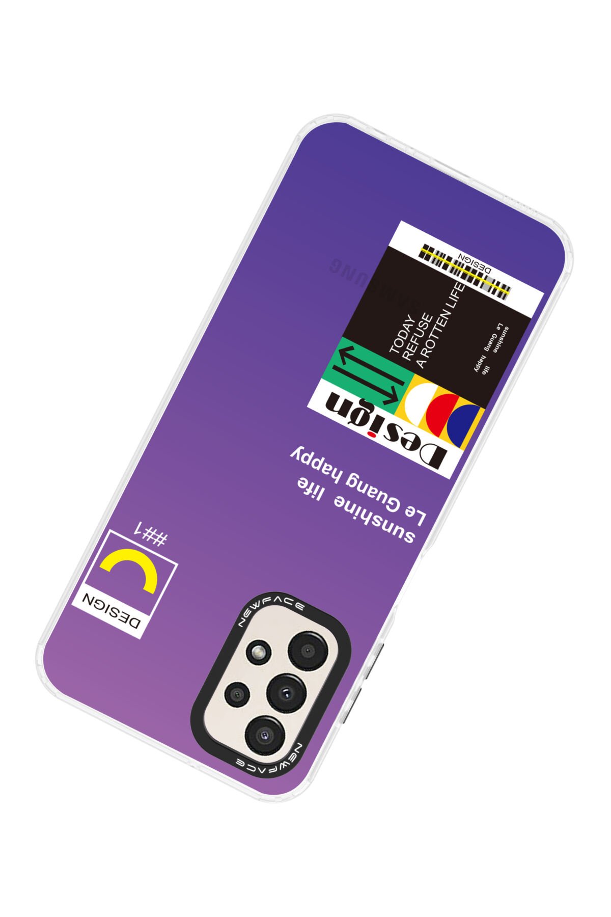 Newface Samsung Galaxy A13 4G Kılıf Mirror Desenli Kapak - Mirror - 12