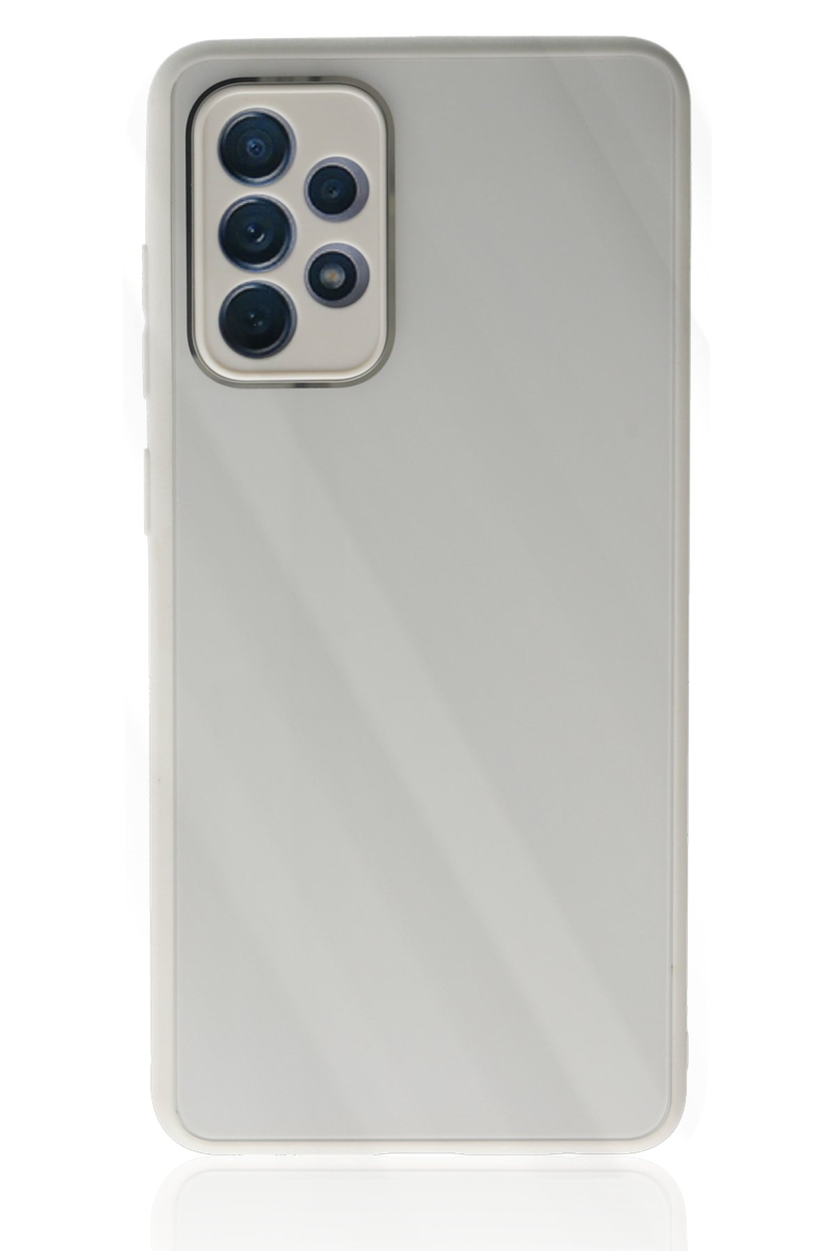 Newface Samsung Galaxy A13 4G Kılıf Montreal Yüzüklü Silikon Kapak - Buz Mavi