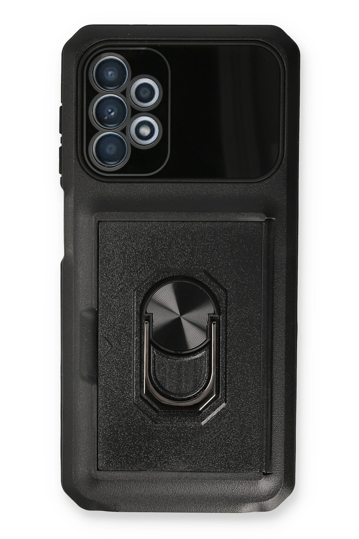 Newface Samsung Galaxy A13 4G Kılıf Palm Buzlu Kamera Sürgülü Silikon - Yeşil