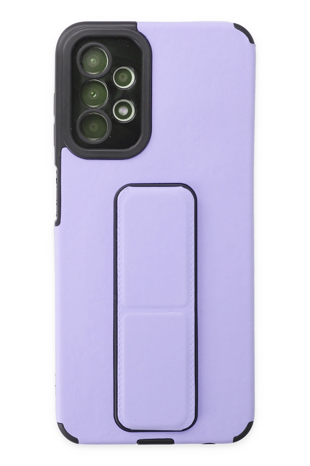 Newface Samsung Galaxy A13 4G Kılıf Mega Standlı Silikon - Lila