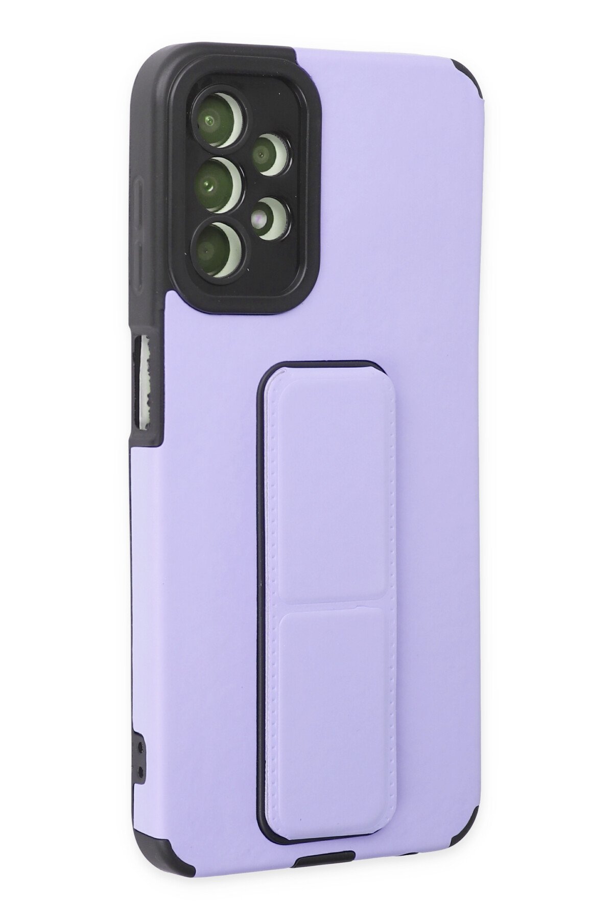 Newface Samsung Galaxy A13 4G Kılıf Mega Standlı Silikon - Lila