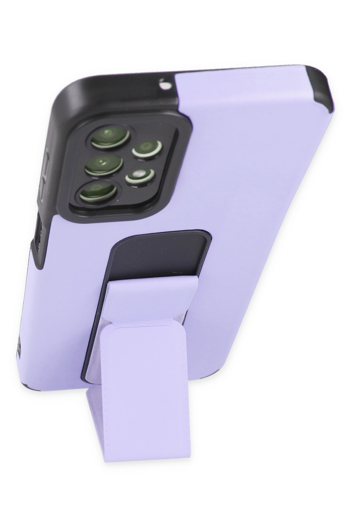 Newface Samsung Galaxy A13 4G Kılıf Mega Standlı Silikon - Lila