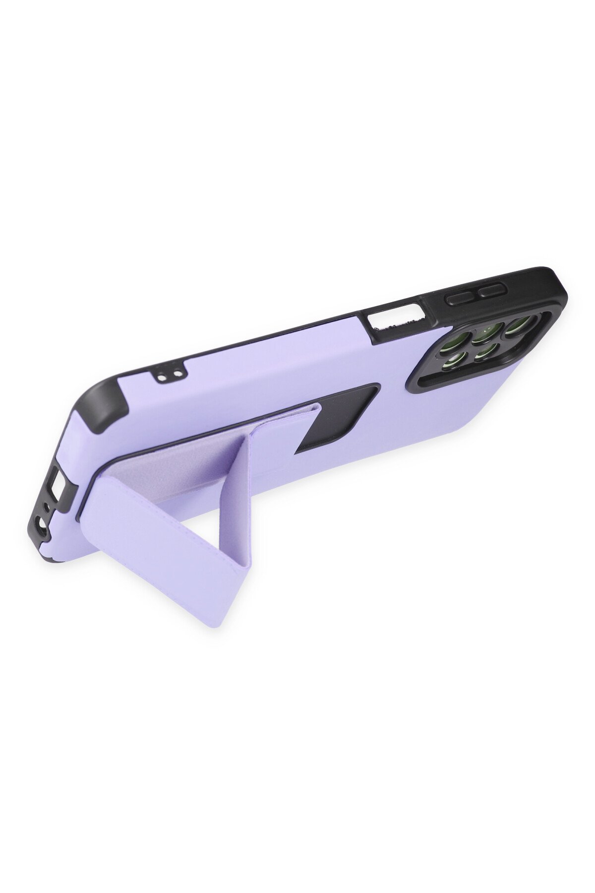 Newface Samsung Galaxy A13 4G Kılıf Mega Standlı Silikon - Lila