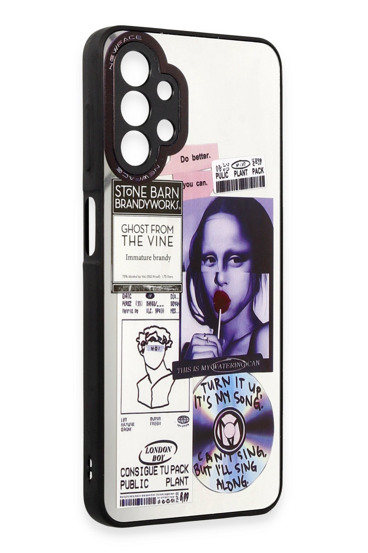 Newface Samsung Galaxy A13 4G Kılıf Mirror Desenli Kapak - Mirror - 6