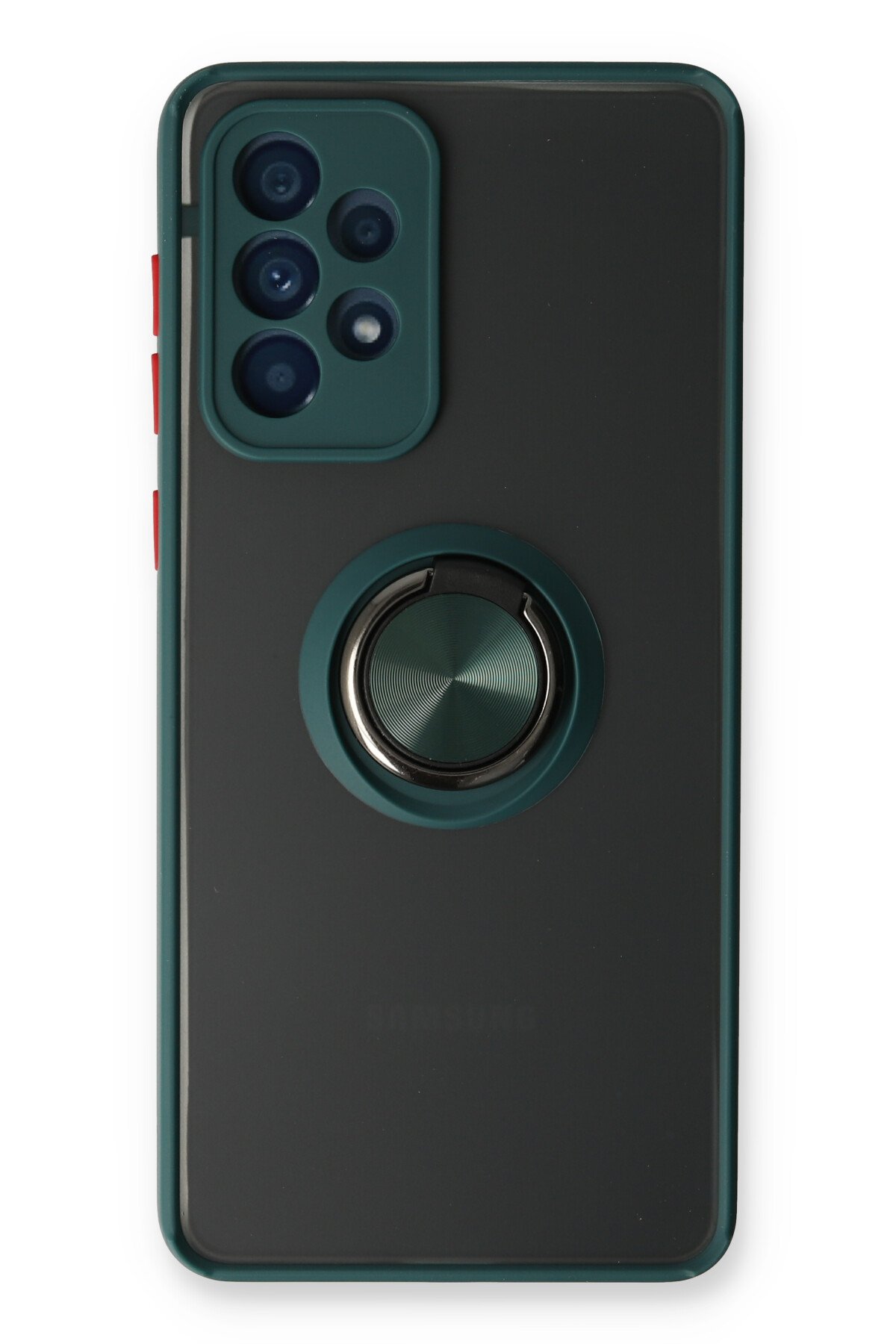 Newface Samsung Galaxy A13 4G Kılıf Palm Buzlu Kamera Sürgülü Silikon - Yeşil