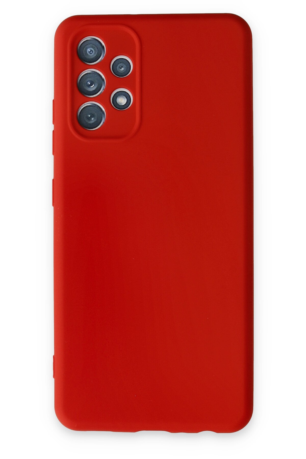 Newface Samsung Galaxy A13 4G Kılıf Nano içi Kadife Silikon - Kırmızı