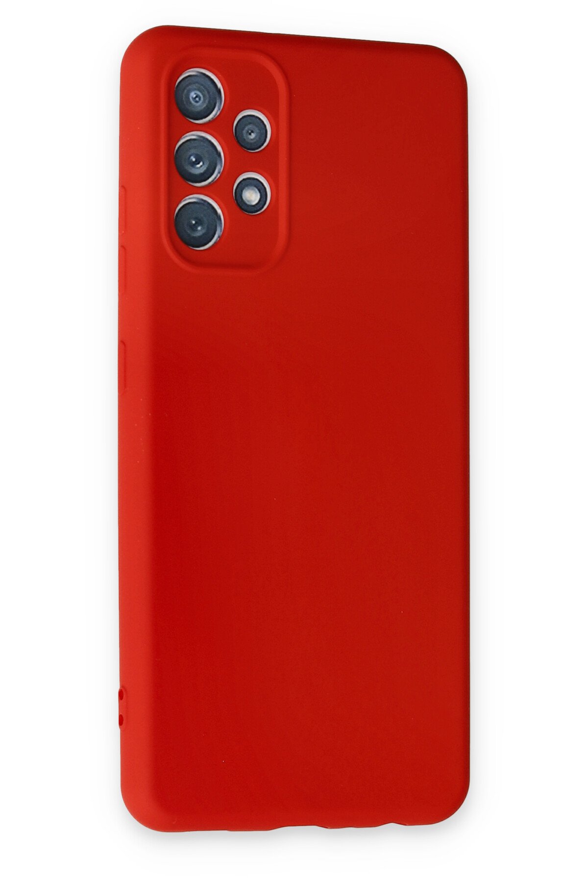Newface Samsung Galaxy A13 4G Kılıf Nano içi Kadife Silikon - Kırmızı