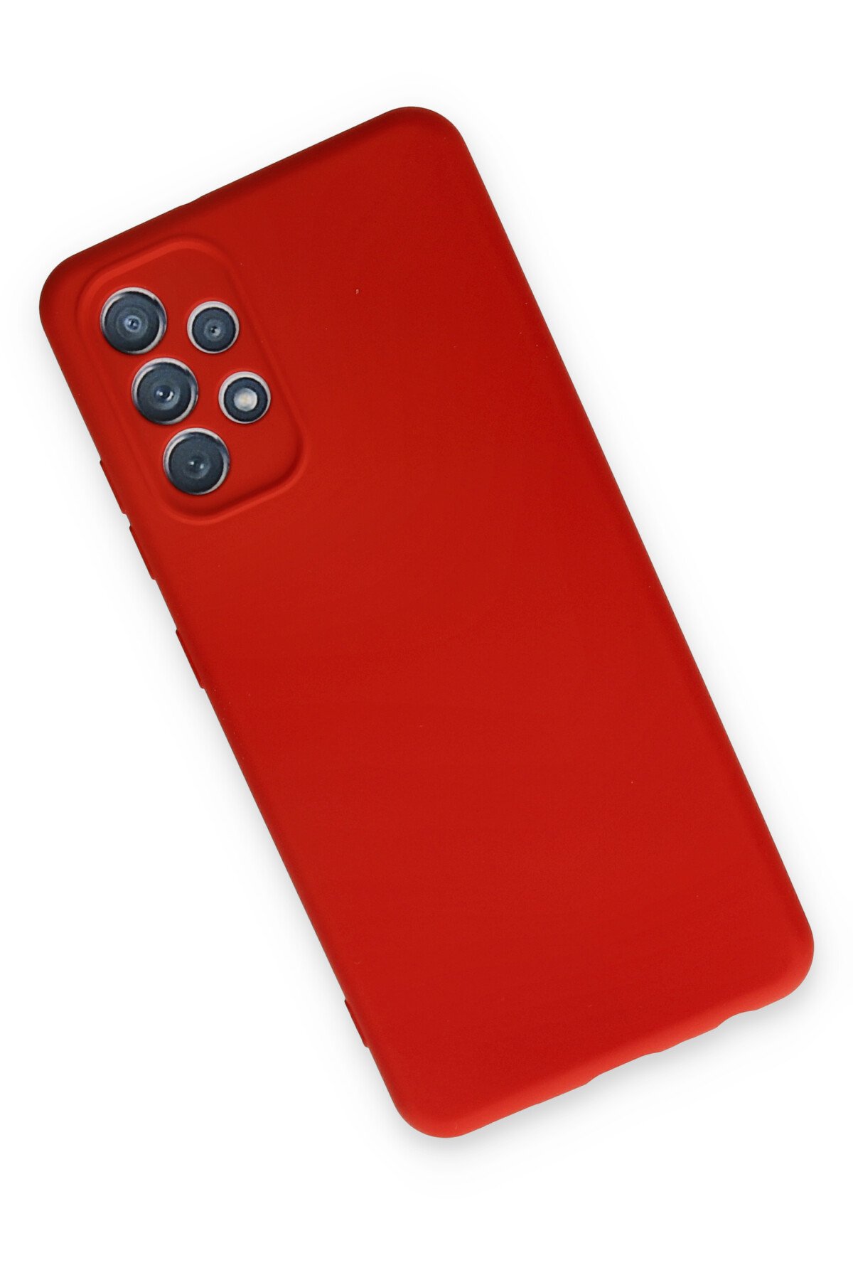 Newface Samsung Galaxy A13 4G Kılıf Nano içi Kadife Silikon - Kırmızı