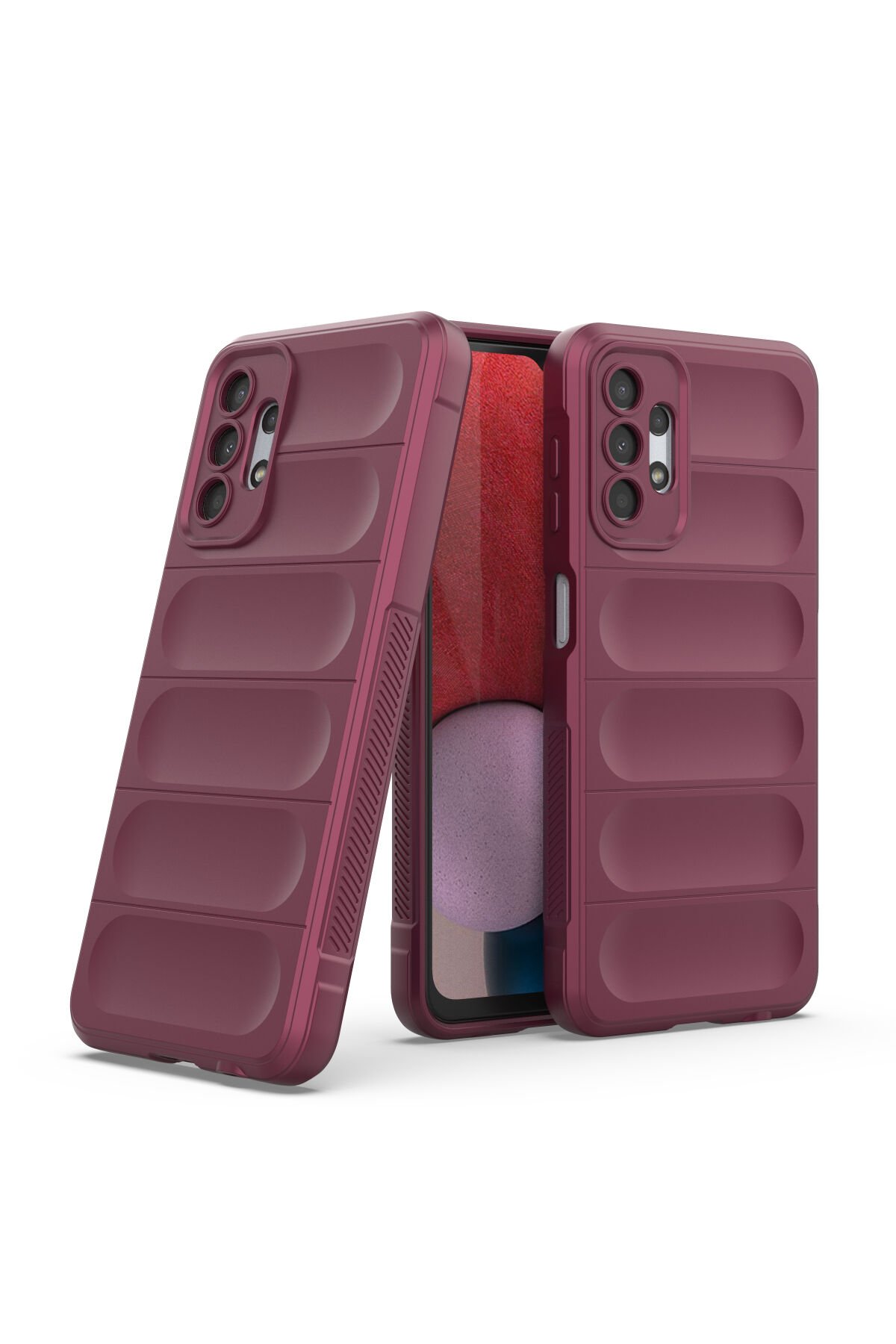 Newface Samsung Galaxy A13 4G Kılıf Optimum Silikon - Bordo