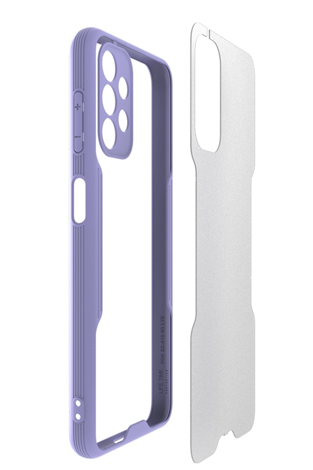 Newface Samsung Galaxy A13 4G Kılıf Razer Lensli Silikon - Yeşil