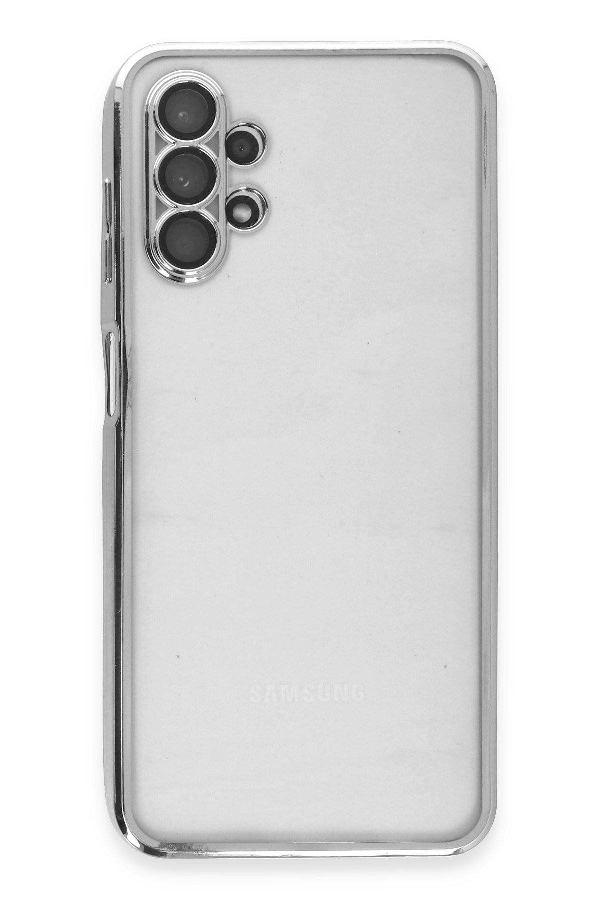Newface Samsung Galaxy A13 4G Kılıf Liva Lens Silikon - Beyaz