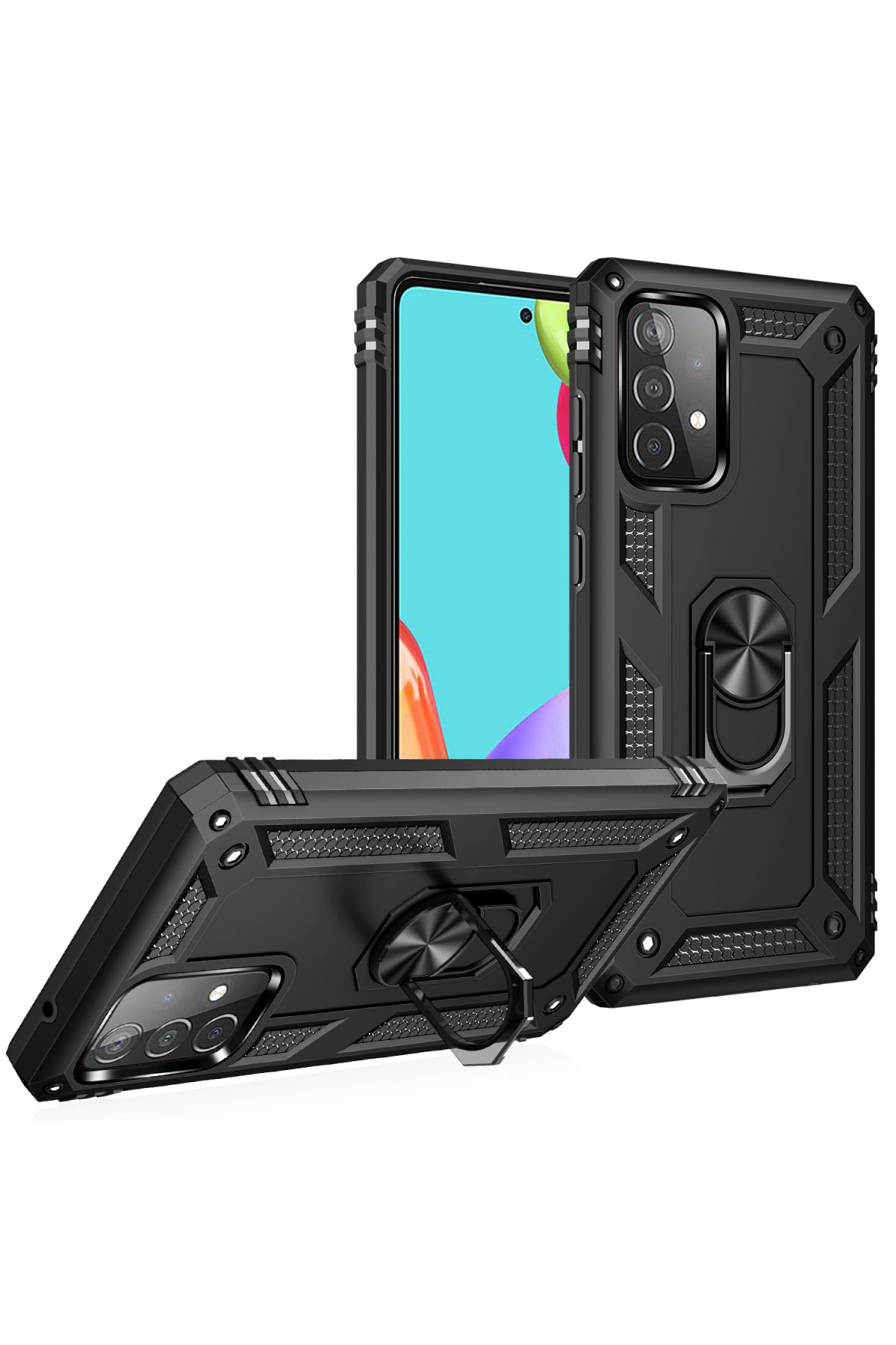 Newface Samsung Galaxy A13 4G Kılıf Liva Lens Silikon - Siyah