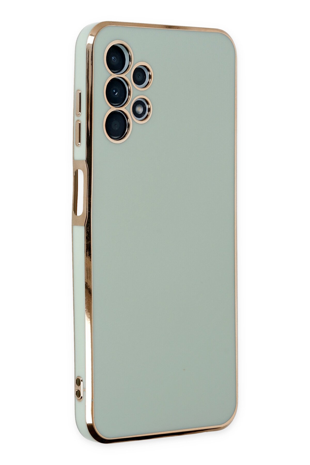 Newface Samsung Galaxy A13 4G Kılıf Liva Lens Silikon - Siyah
