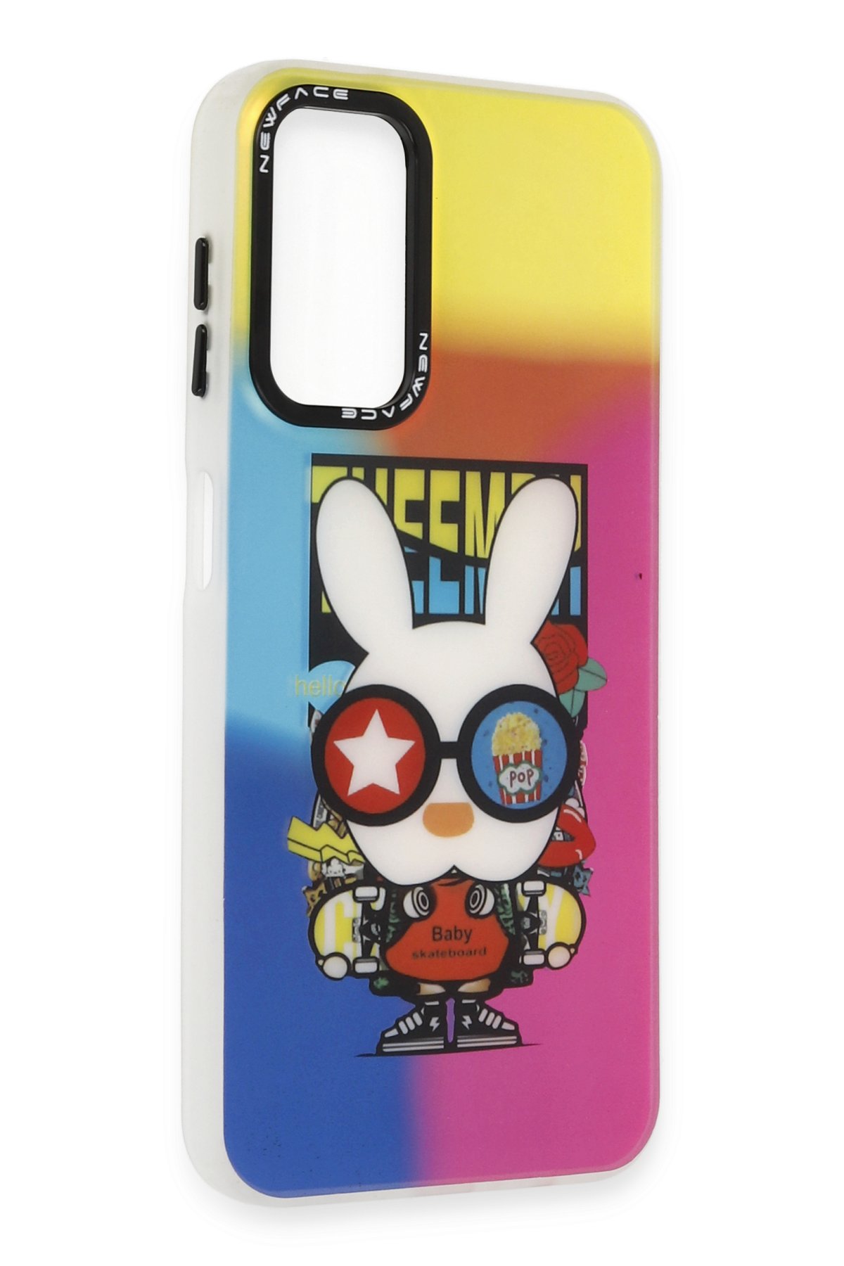 Newface Samsung Galaxy A14 4G Kılıf Platin Silikon - Sarı