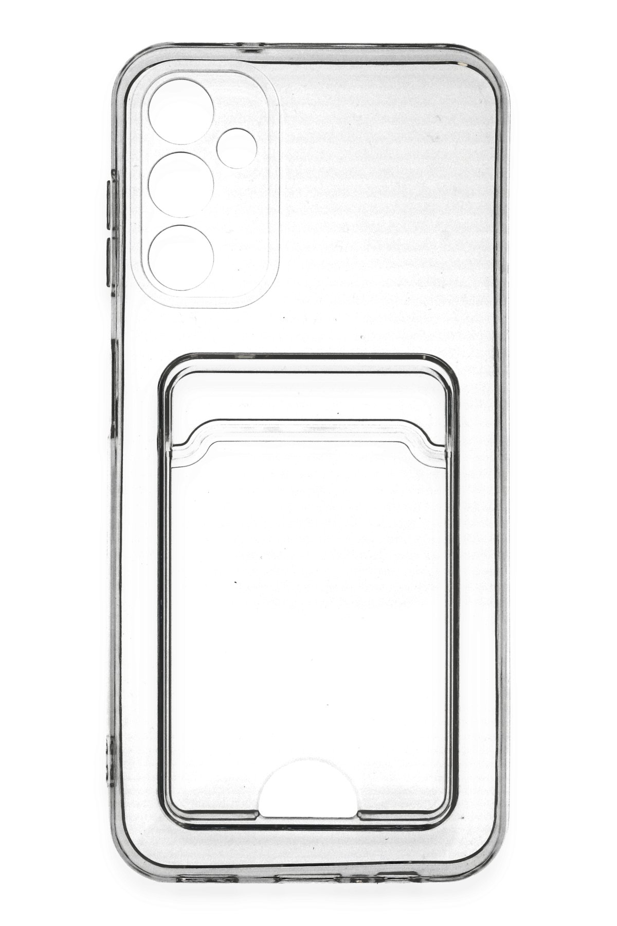 Newface Samsung Galaxy A14 4G Kılıf Volet Silikon - Kırmızı