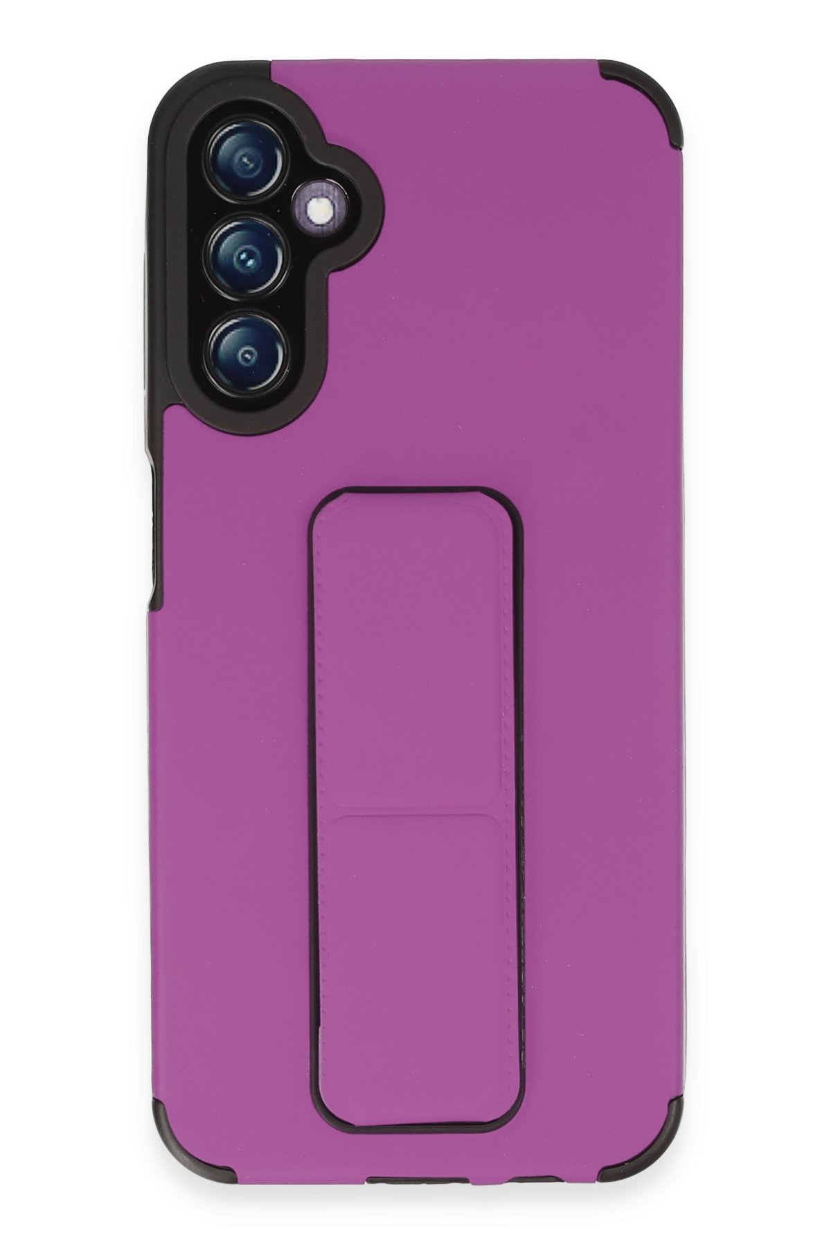 Newface Samsung Galaxy A14 4G Kılıf Joy Lens Standlı Kapak - Mor